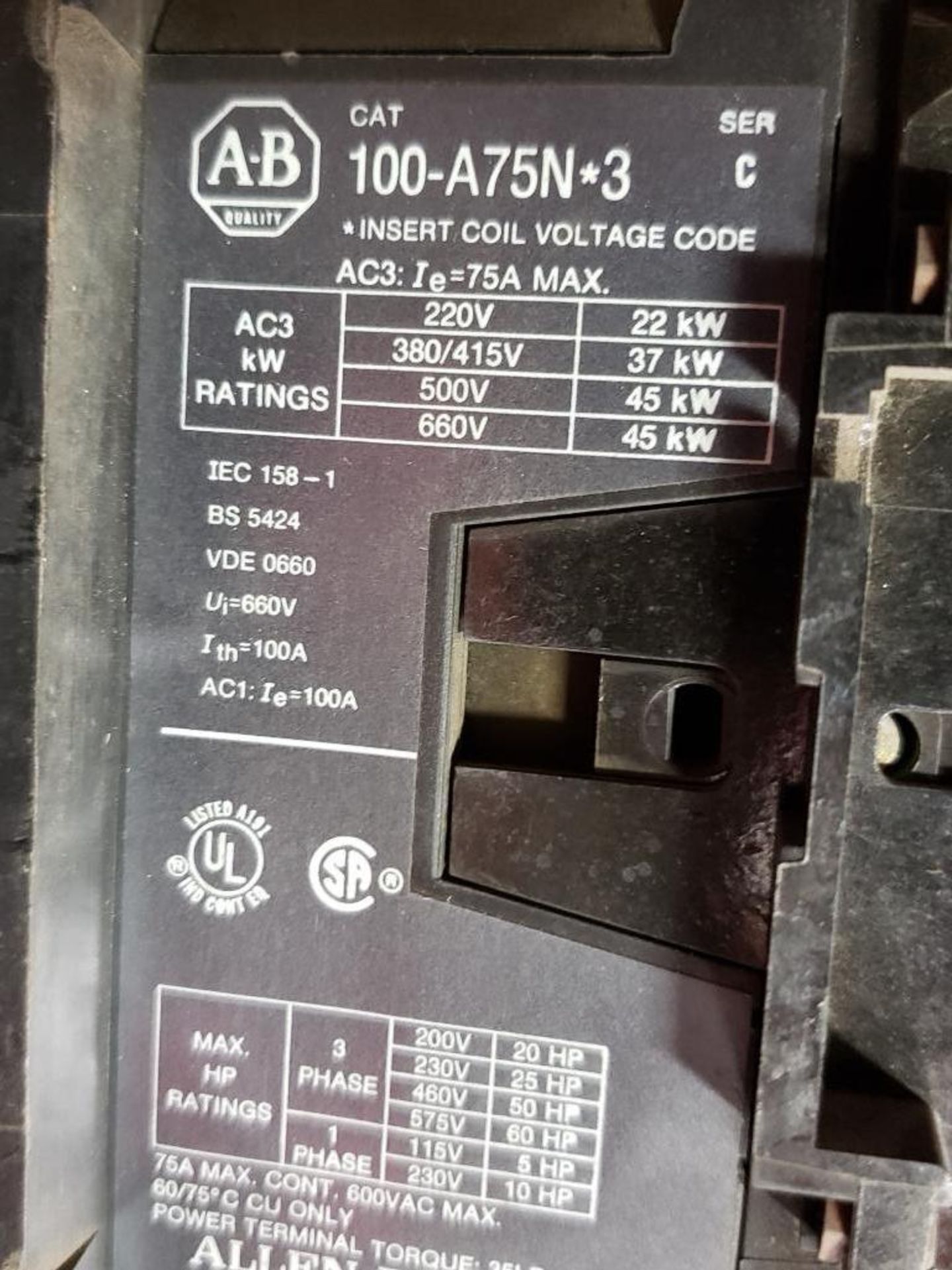 Qty 2 - Assorted Allen Bradley contactor. - Image 5 of 5