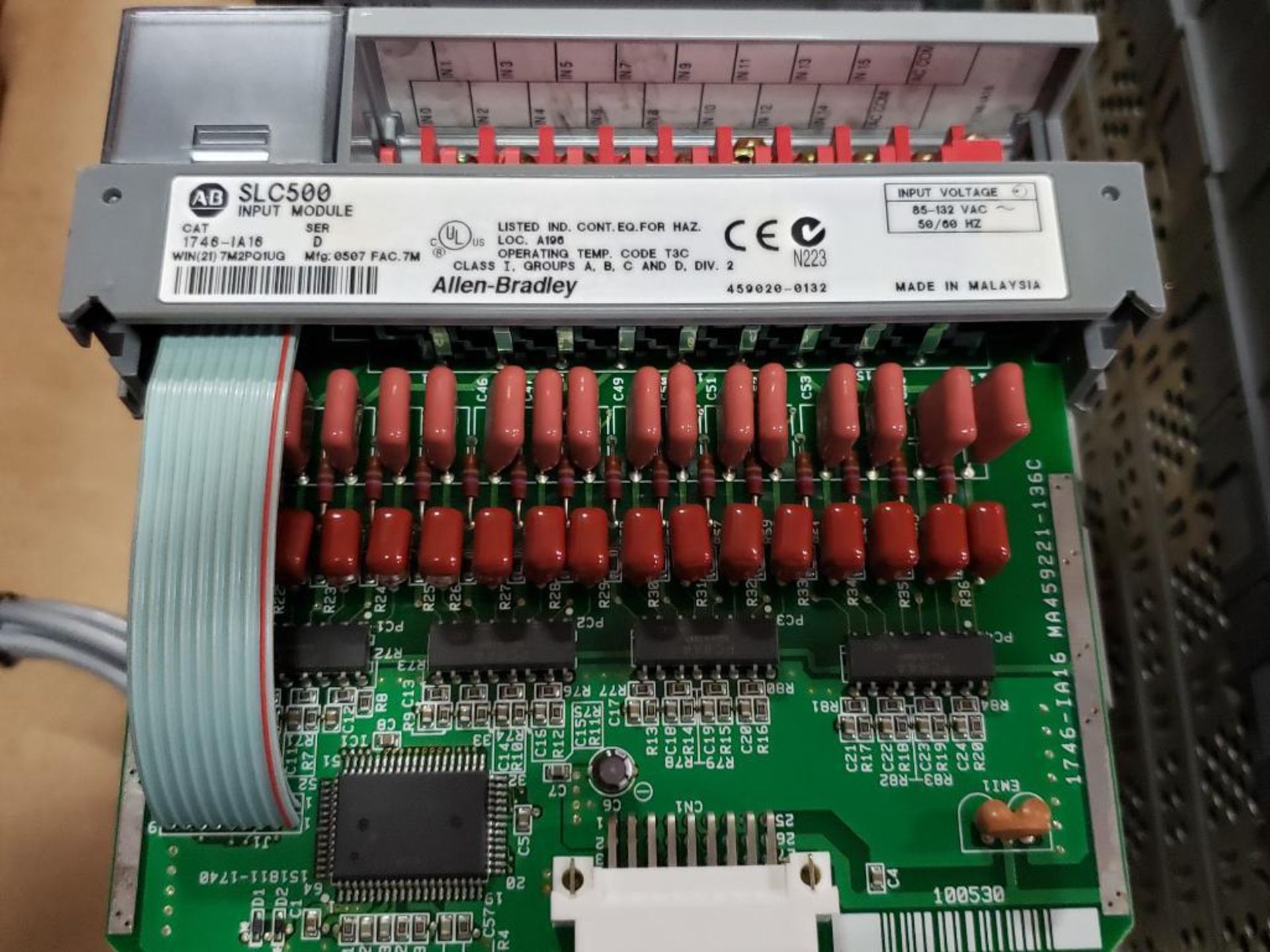 Allen Bradley SLC 500 programmable control rack. Input, output. - Image 6 of 10