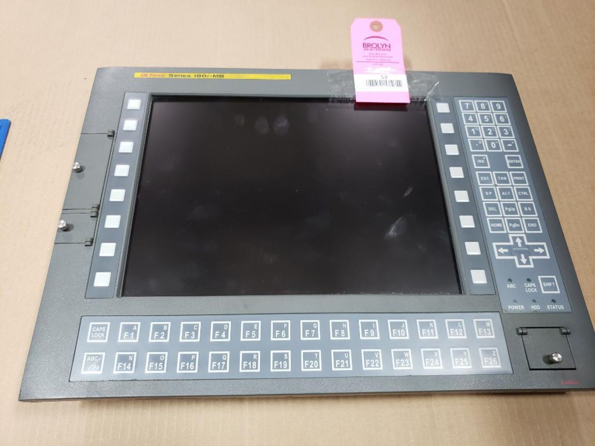 GE Fanuc Series 180i-MB base unit. A20B-8002-0500 display card.