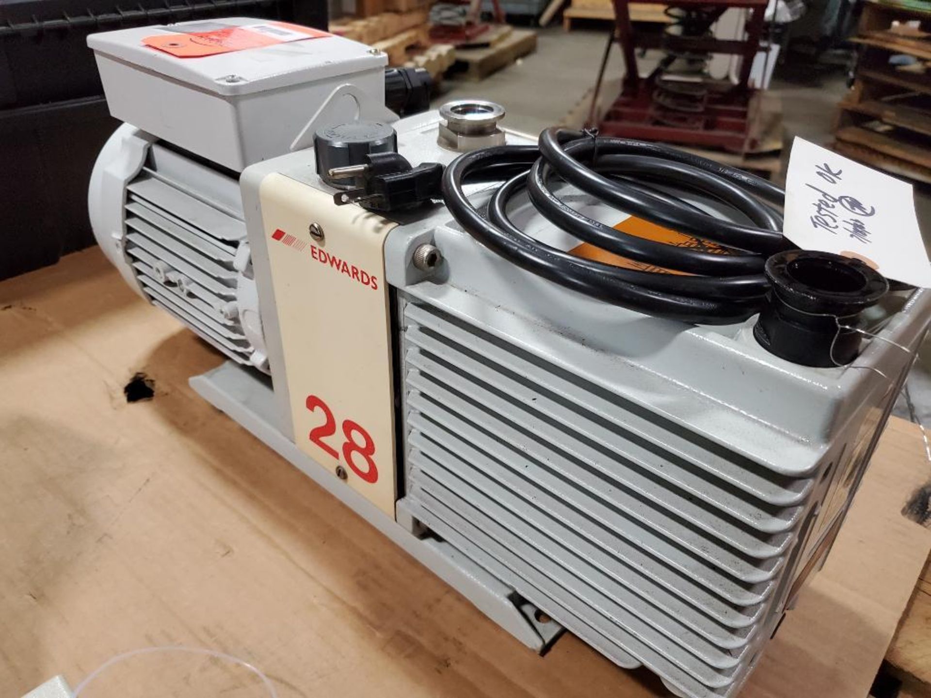 Edwards vacuum pump. Model E2M28. .90Kw. 230-240v. - Image 8 of 10