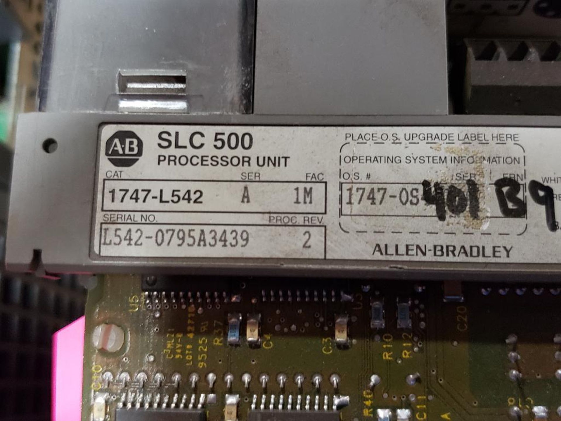 Allen Bradley SLC 5/04 programmable control rack. CPU, Input, output. - Image 8 of 14