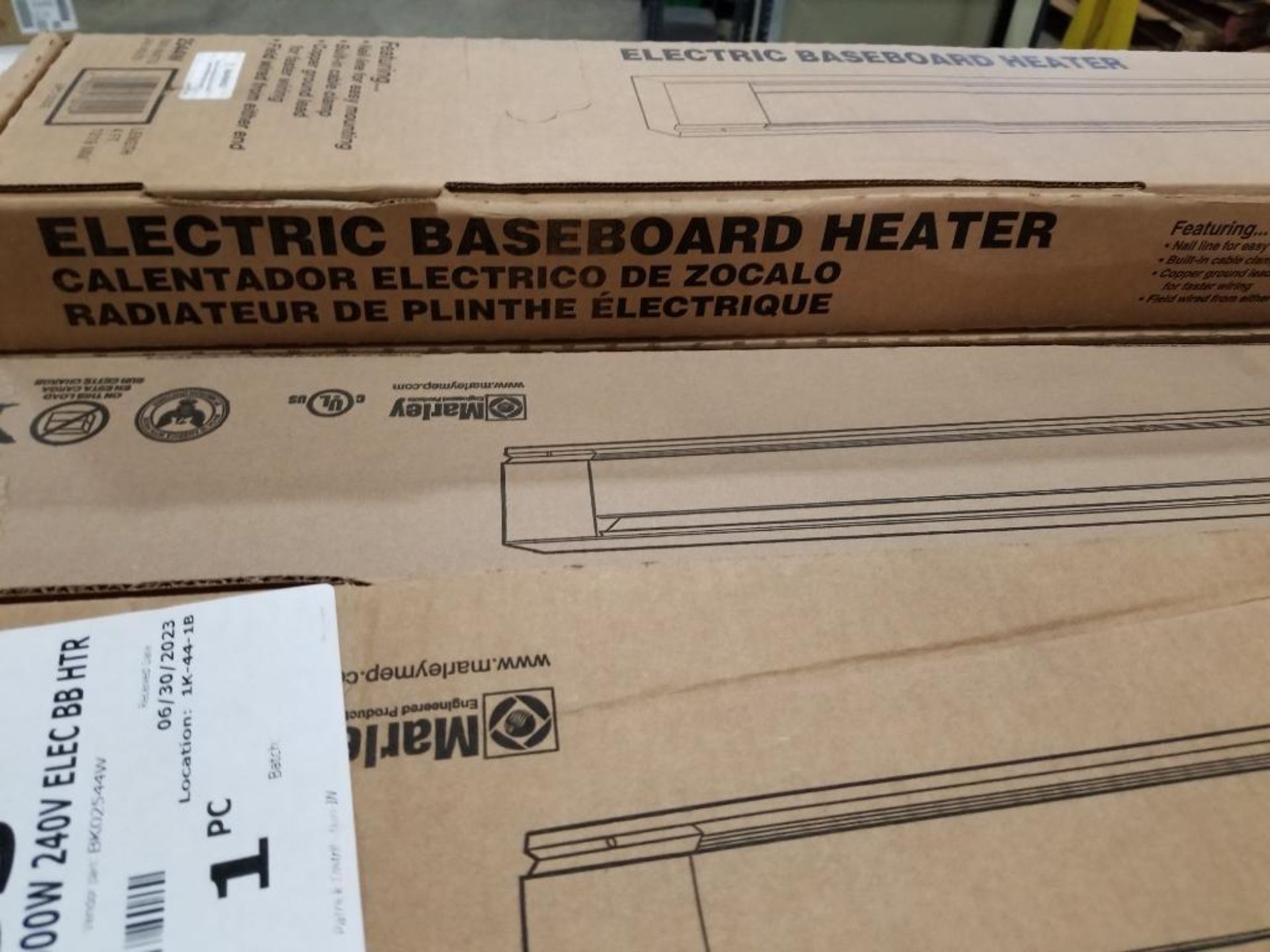 Qty 5 - Electric base board heater unit. - Image 4 of 7