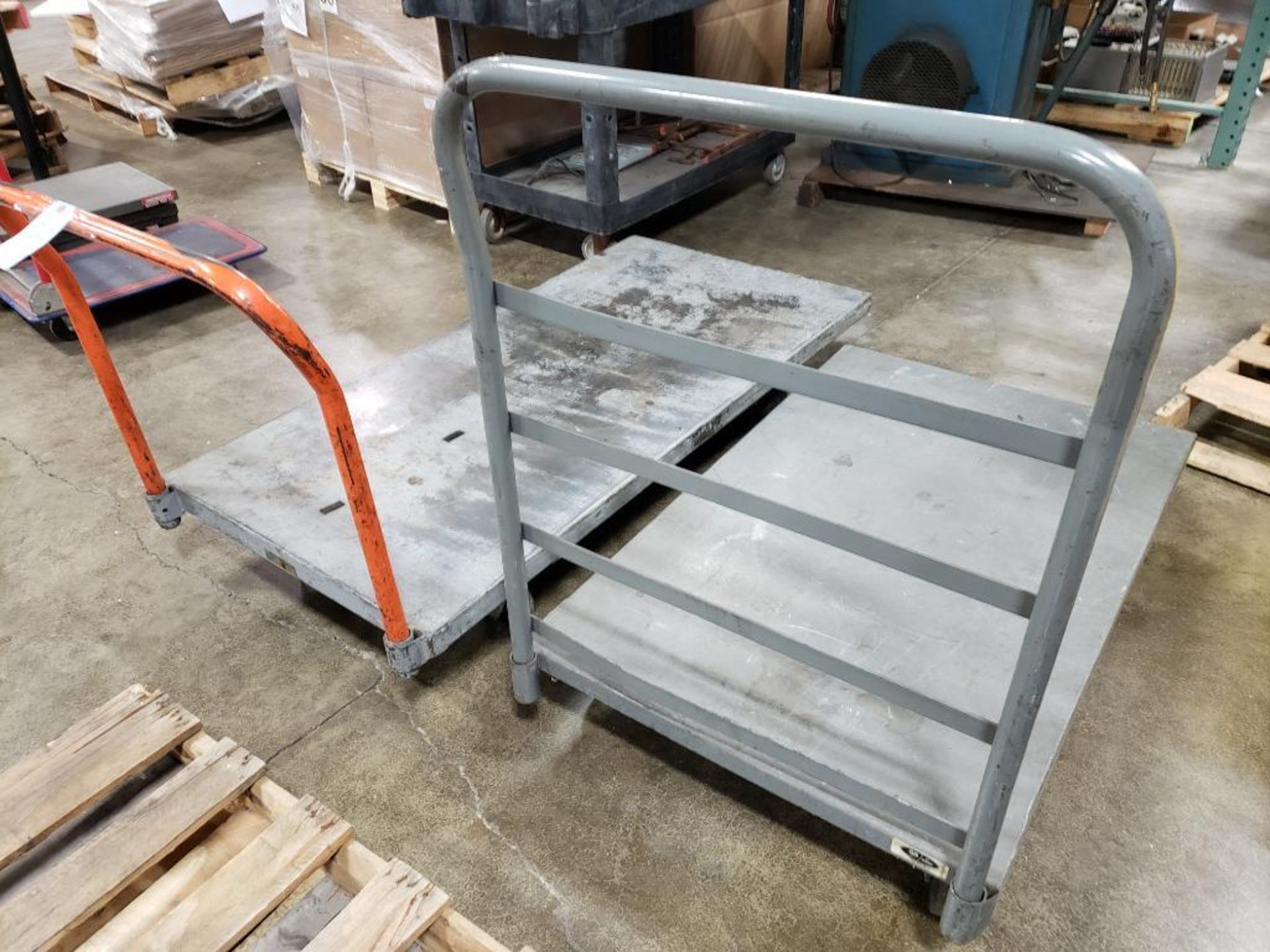 Qty 2 - Assorted warehouse rolling carts. 30x60, 30x48. Gass Hudson, RB MFG. - Image 6 of 6