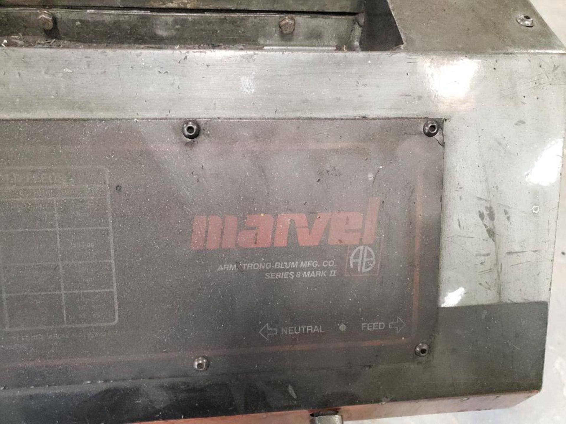 18in x 22in Marvel series 8 Mark II vertical tilt frame band saw. - Image 15 of 41