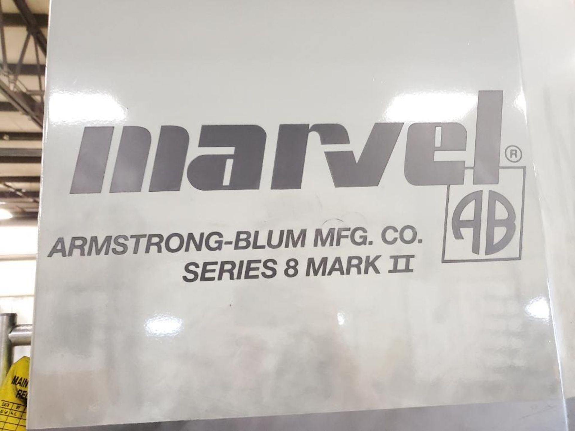 18in x 22in Marvel series 8 Mark II vertical tilt frame band saw. - Image 4 of 41