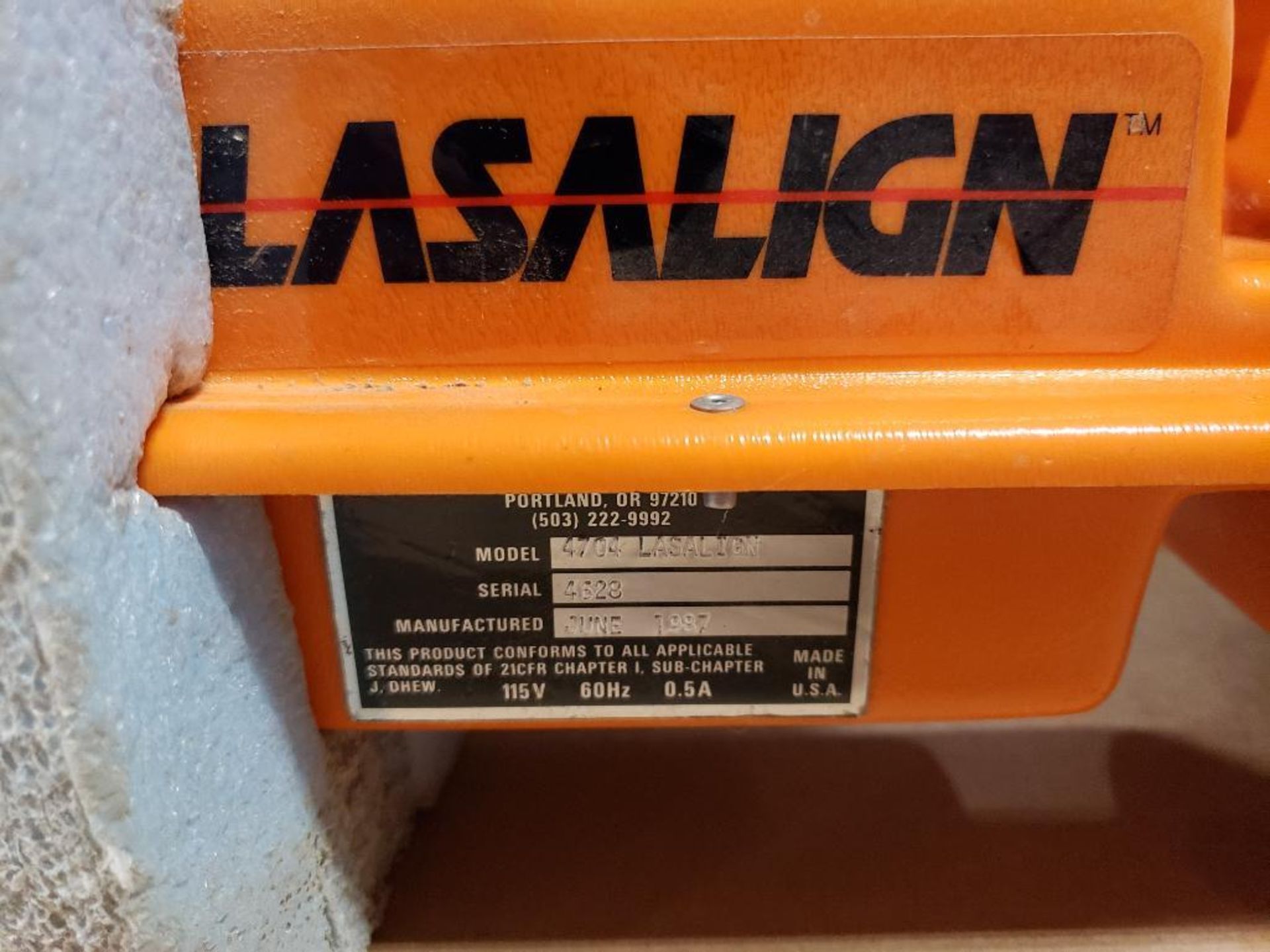 Lacey Harmer Supply Lasalign 4704. - Image 3 of 6