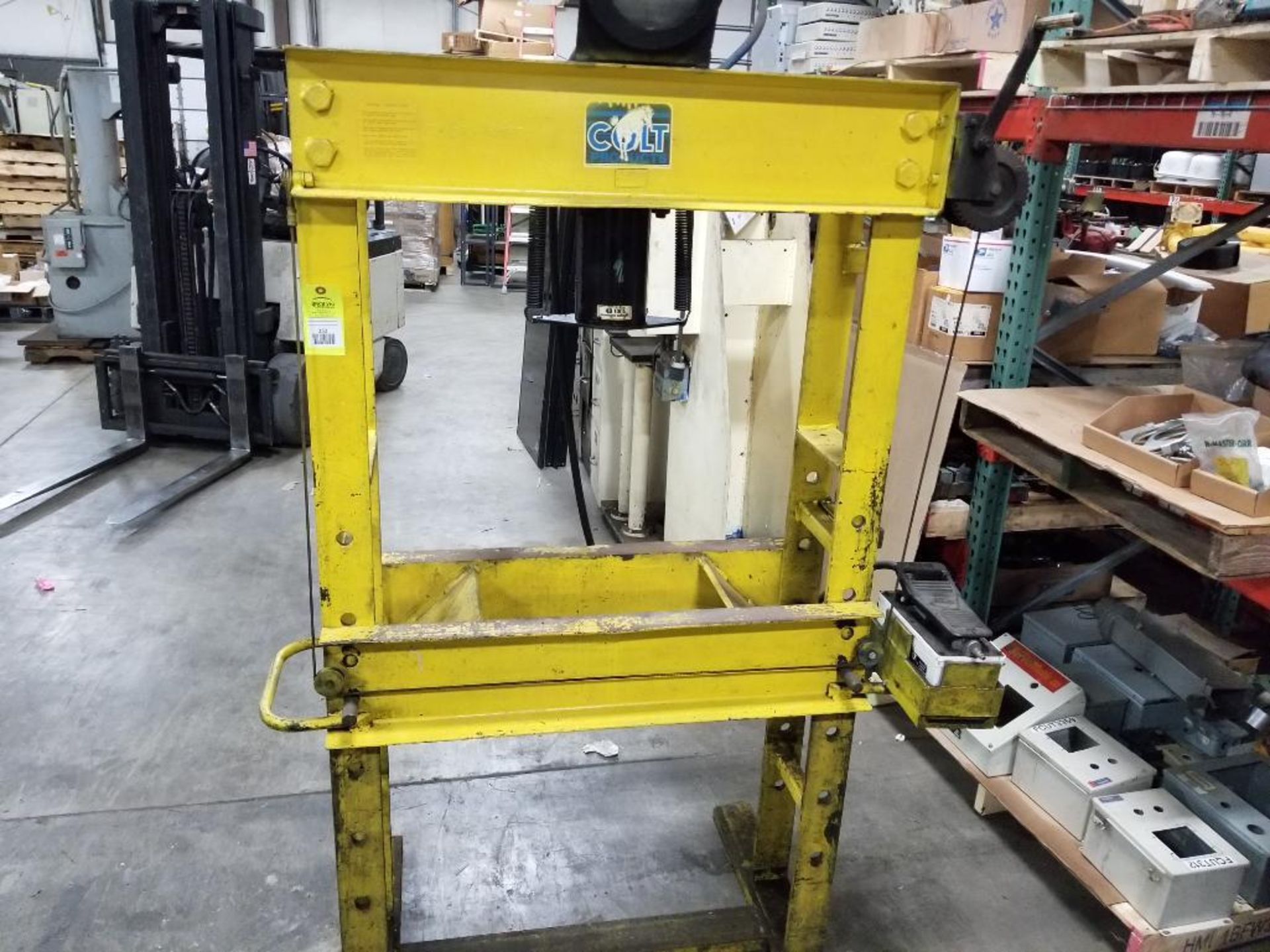 Colt Products 40-Ton Max Cap hydraulic press.