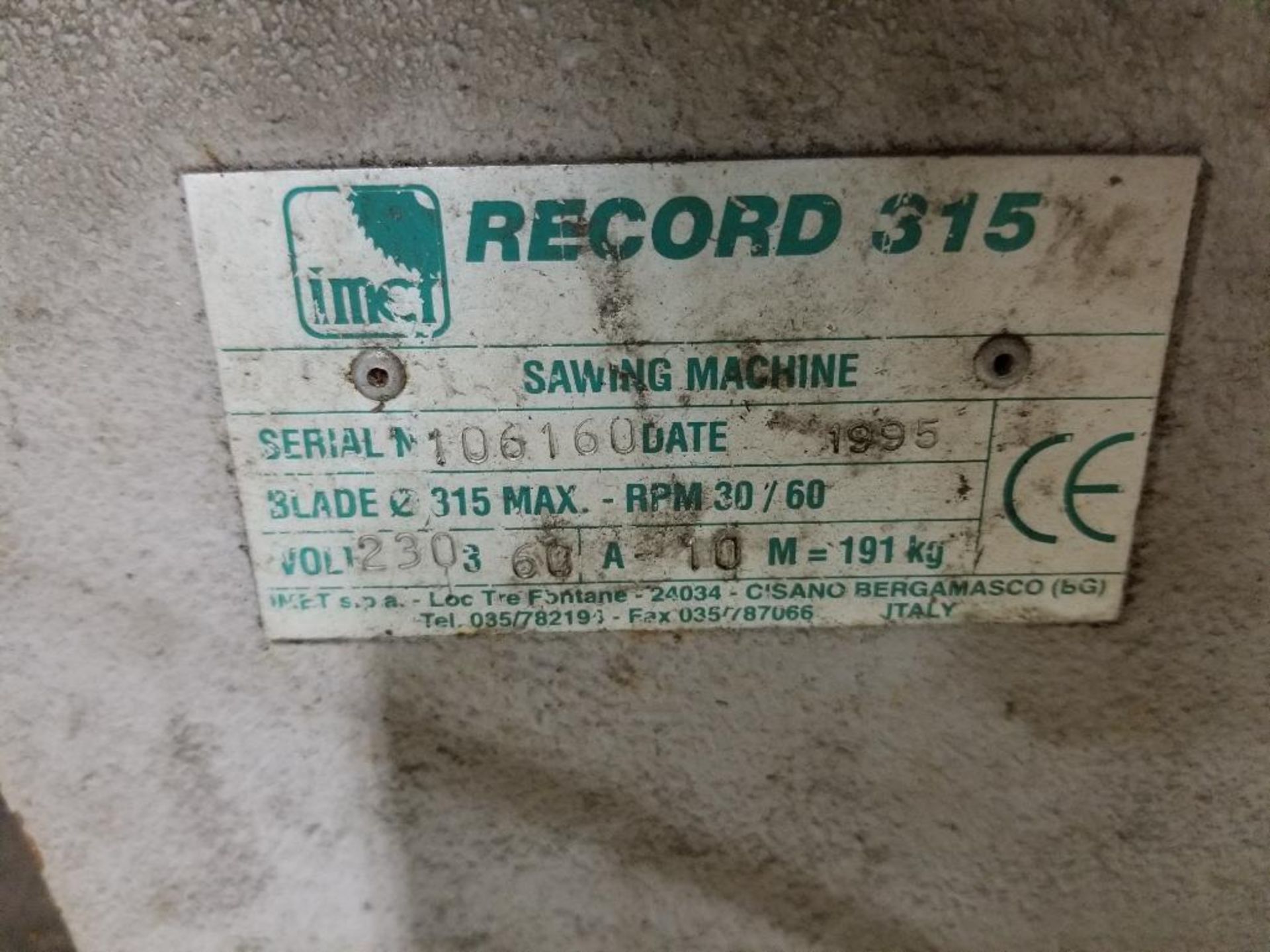 Kalamazoo 315 sawing machine 230V, 3PH. - Image 4 of 16