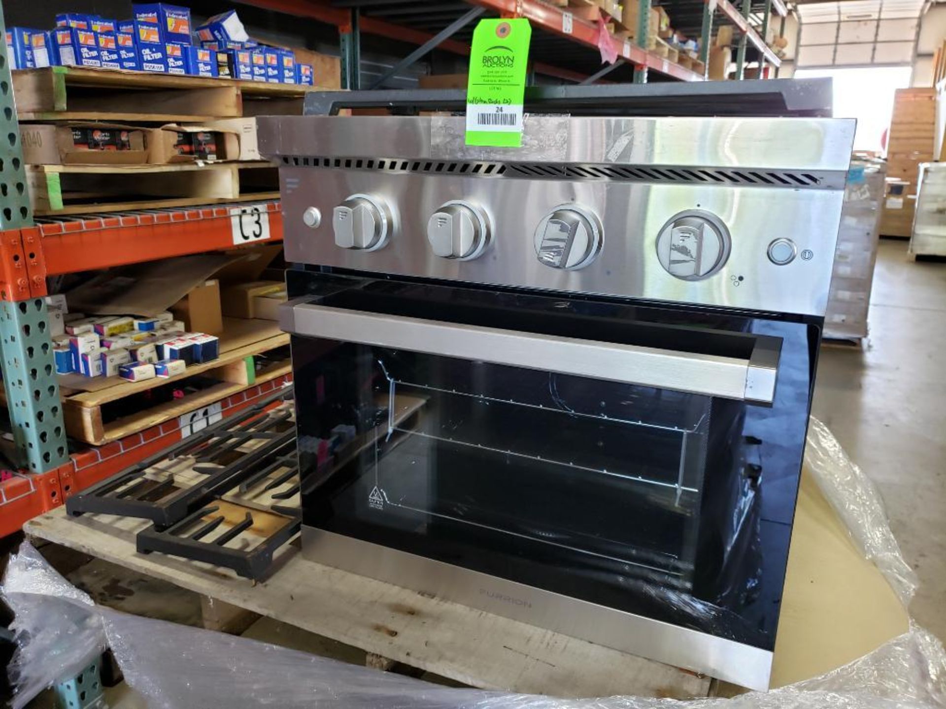 Furrion RV gas range. Model FGR24D3A1A-SS.