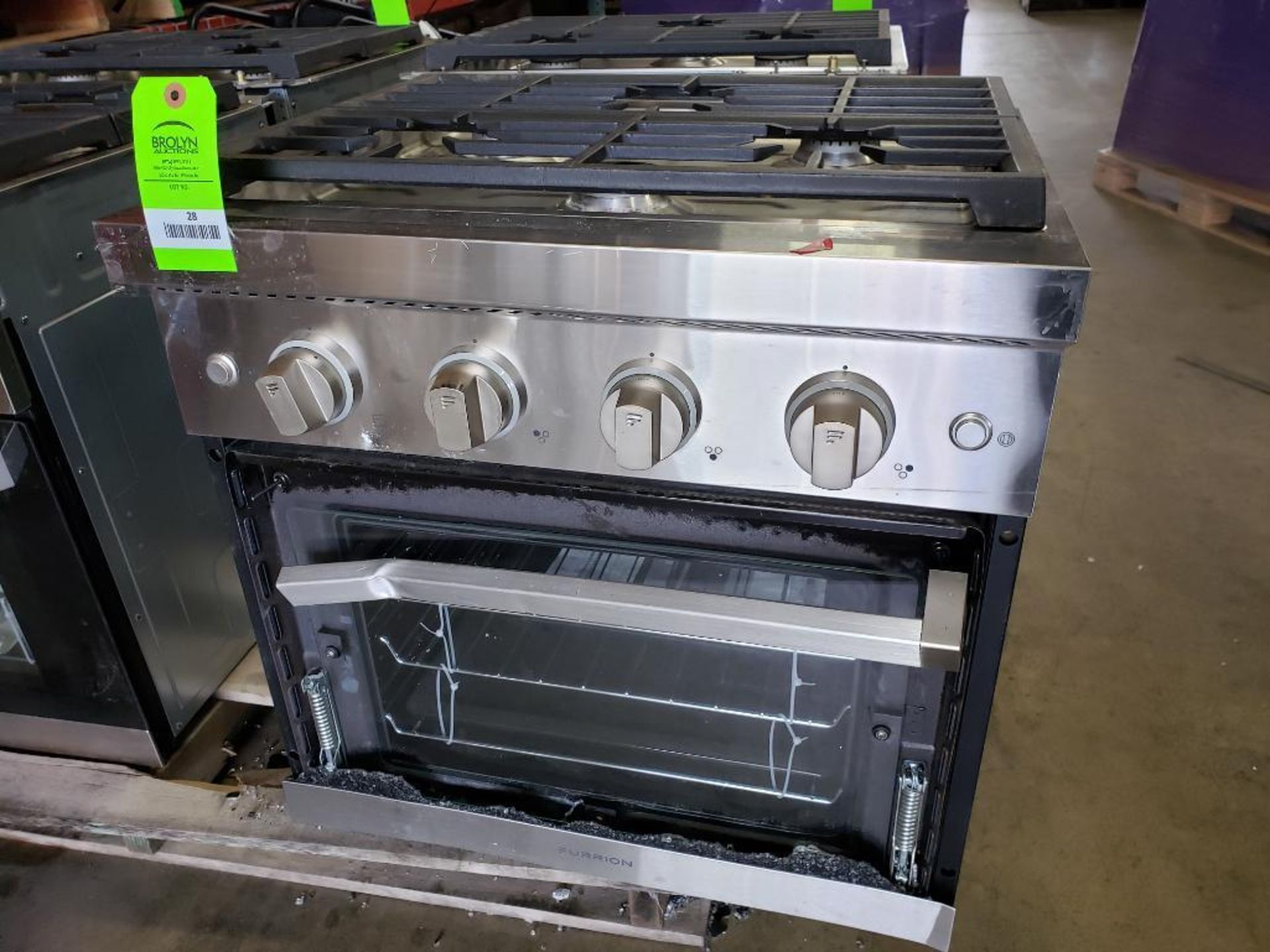 Furrion RV gas range. Model FGR24D3A1A-SS.