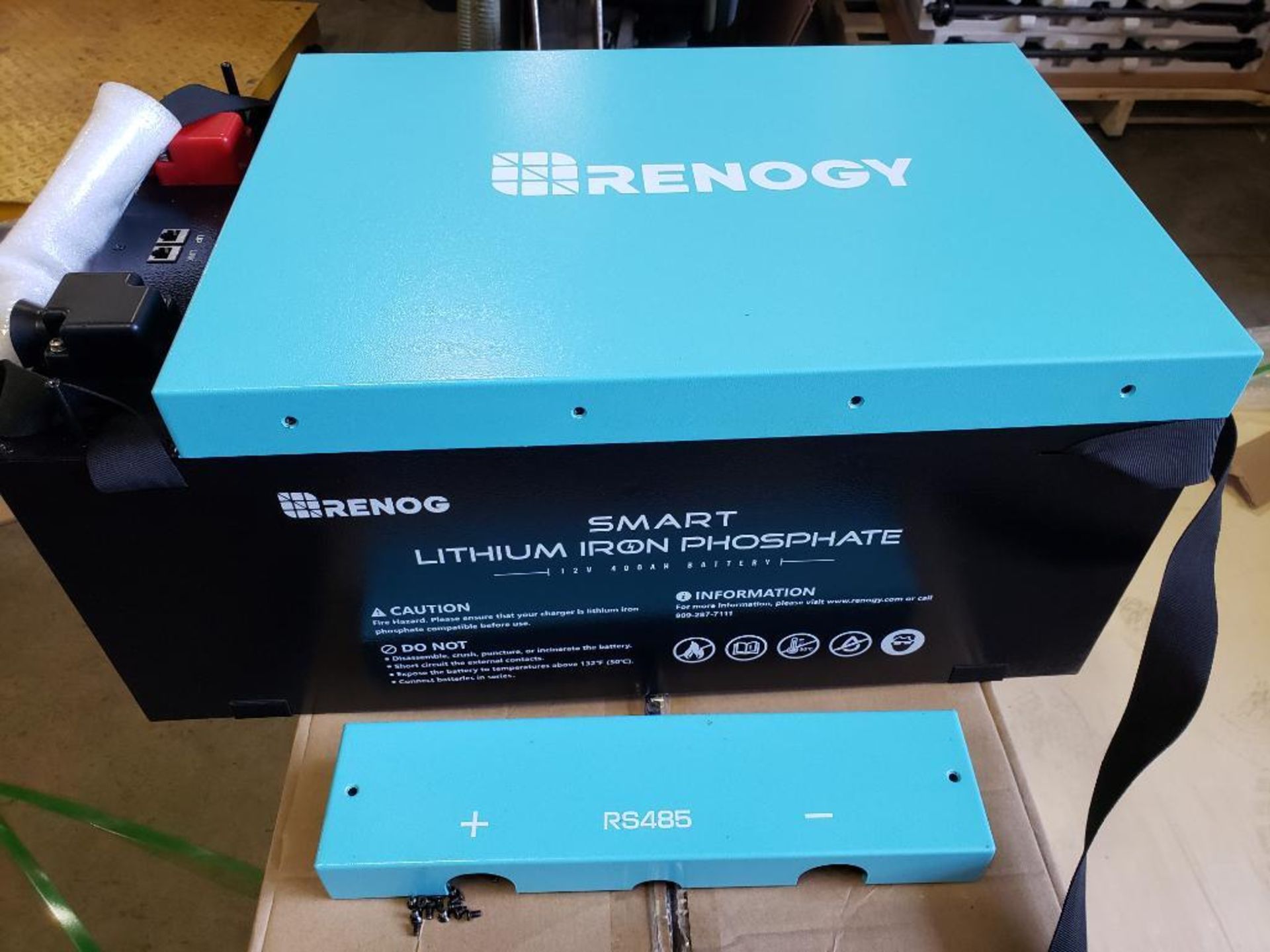 Qty 4 - Renogy smart lithium battery box. 12v 400ah capacity. New in box. - Image 2 of 10