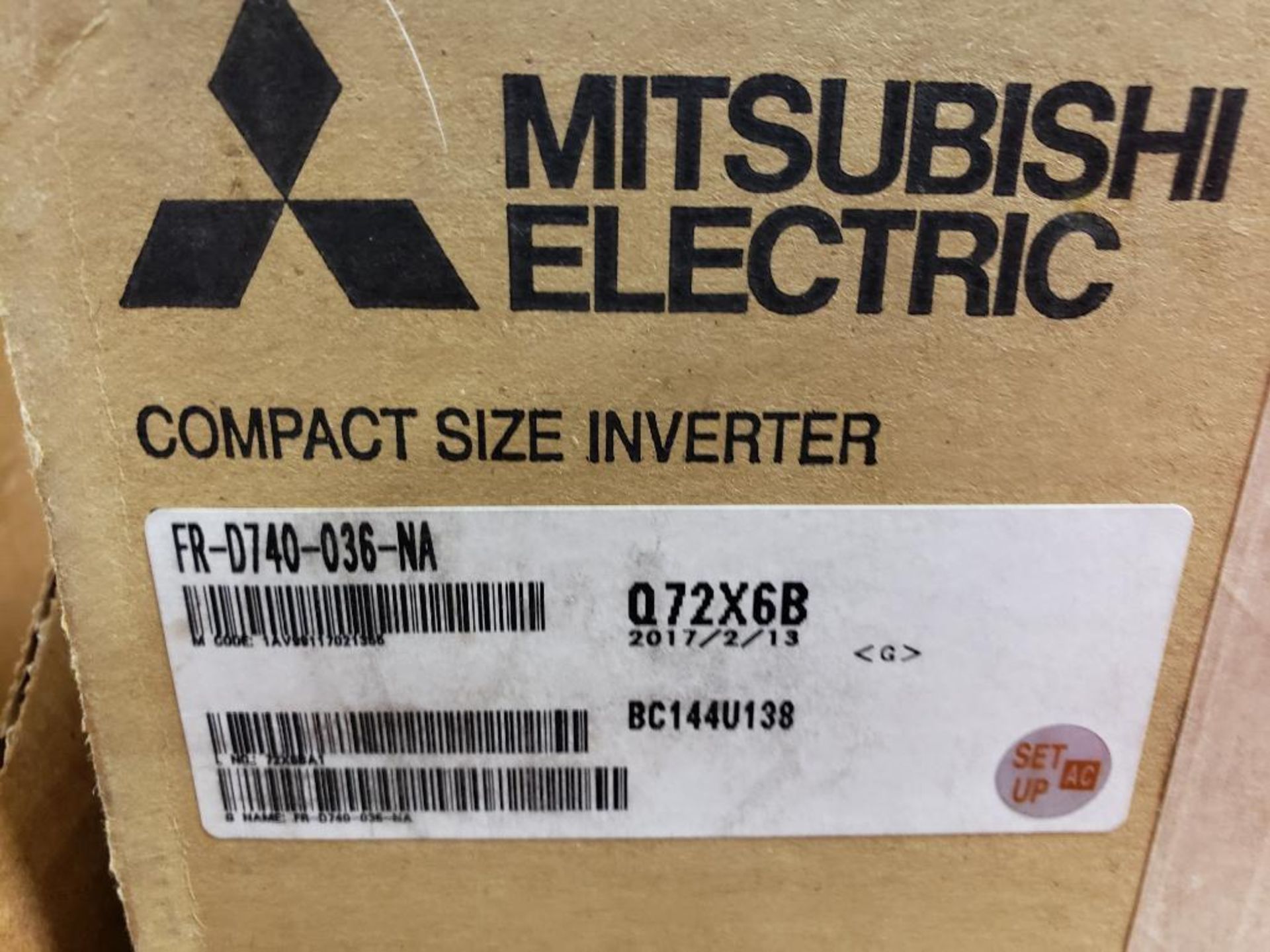 Mitsubishi Electric FR-D740-036-NA compact size inverter. New in box. - Image 2 of 5