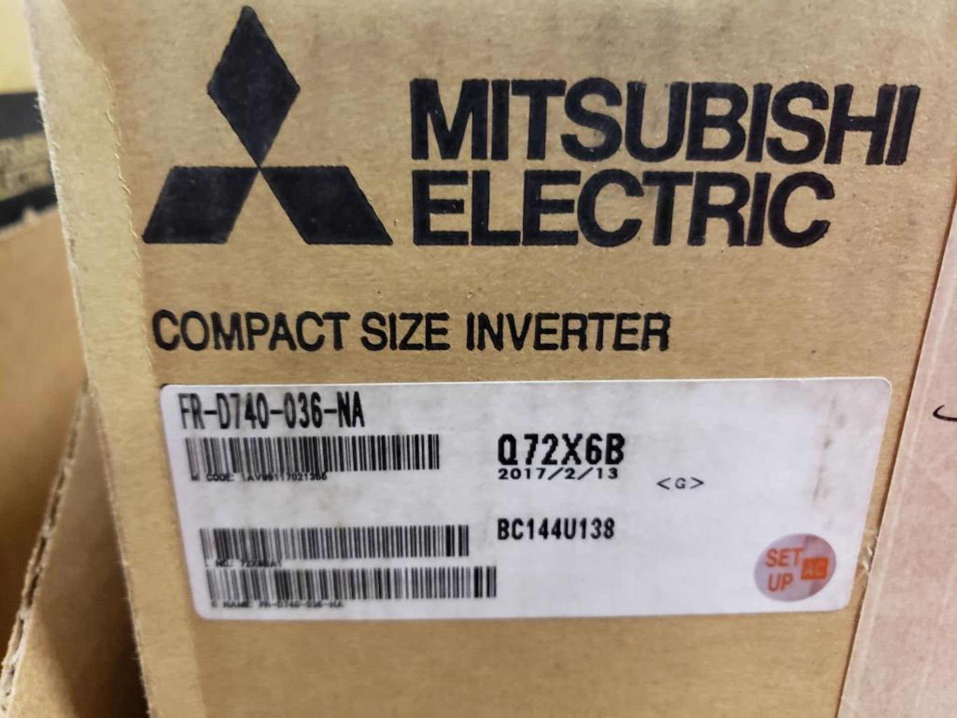 Mitsubishi Electric FR-D740-036-NA compact size inverter. New in box. - Image 2 of 4