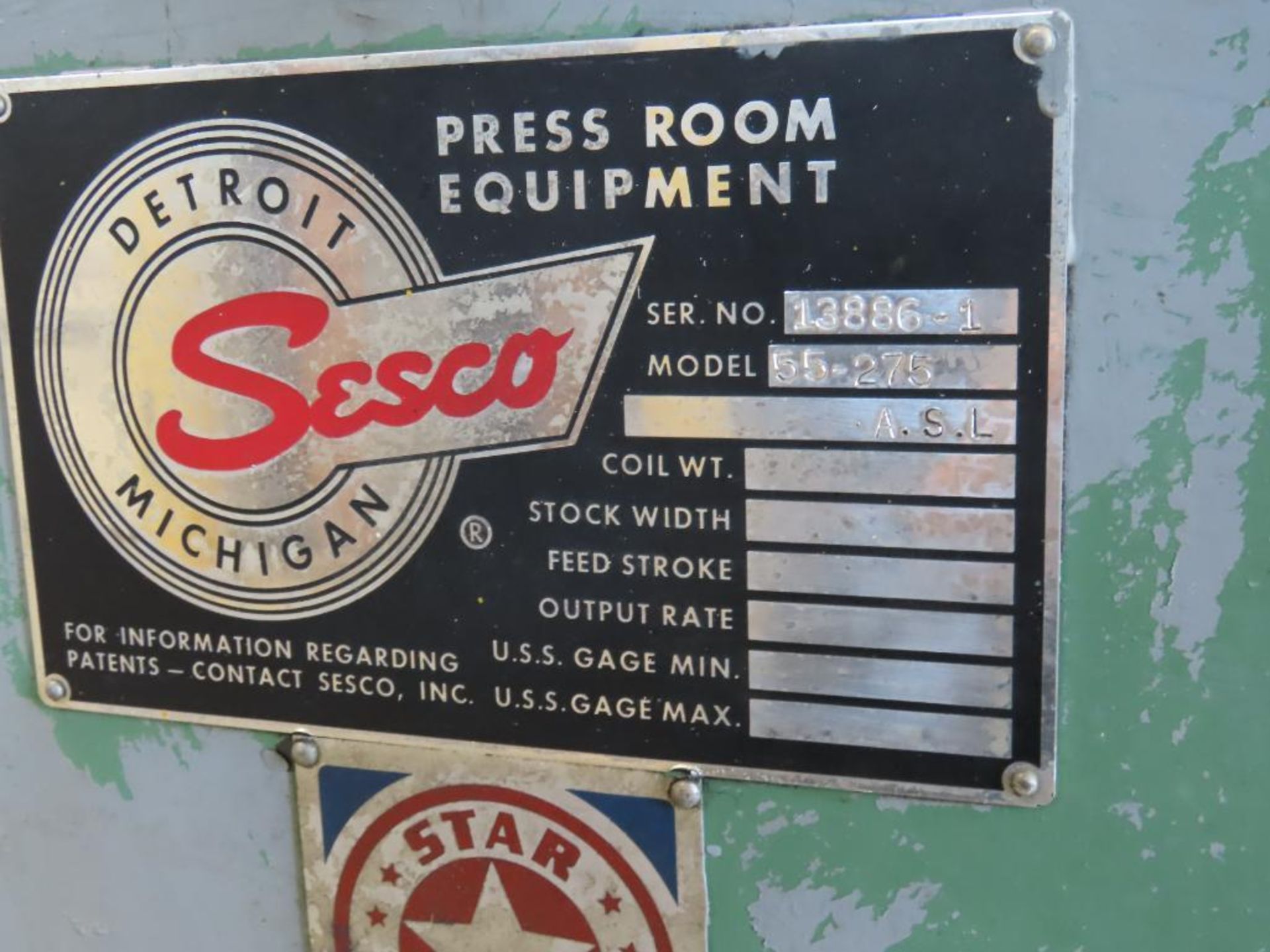 Sesco Steel Coil Stand Motorized Reel Uncoiler & Power Straightener - Image 37 of 40