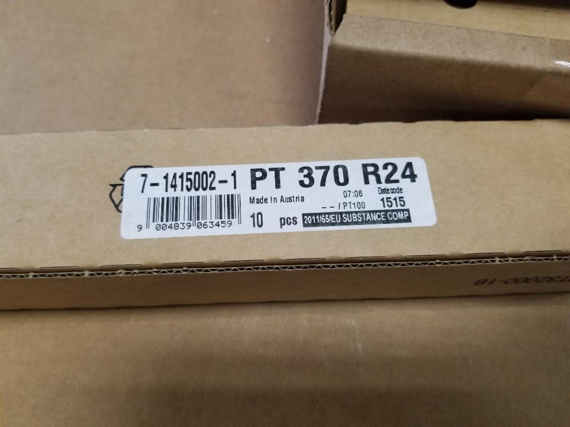 Qty 160 - TE Connectivity Schrack power relay. Part number PT370R24. New in bulk pack. - Image 2 of 5