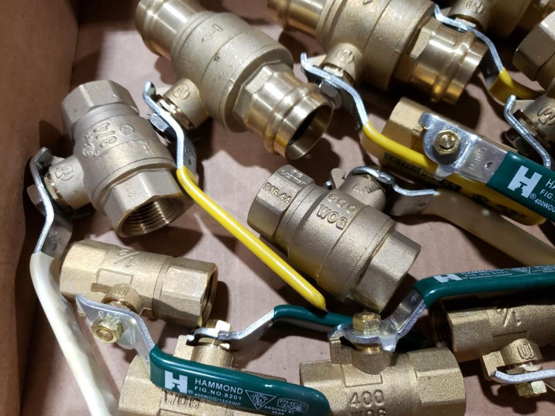 Qty 11 - Assorted brass valves. New as pictured. - Image 3 of 10