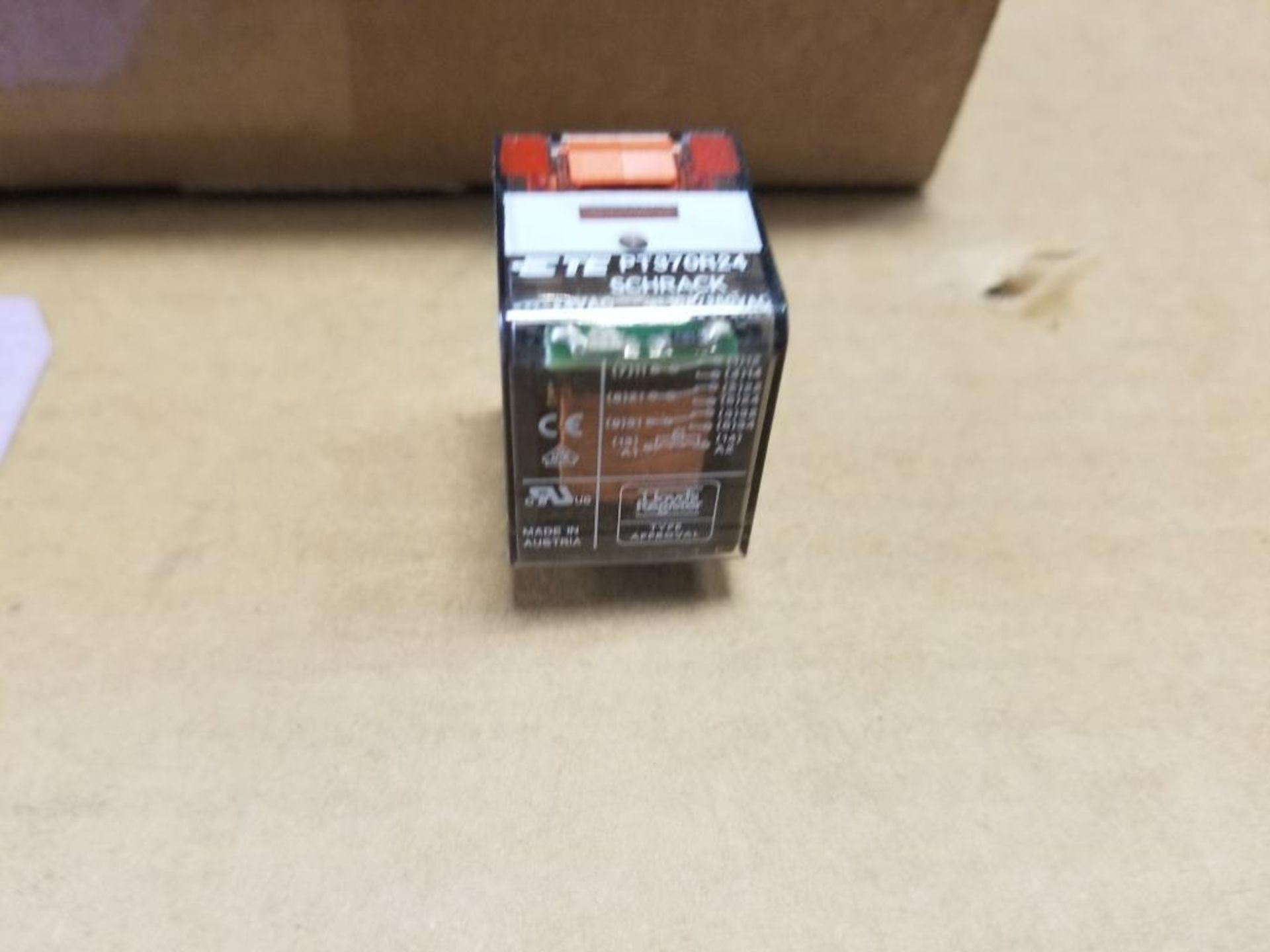 Qty 160 - TE Connectivity Schrack power relay. Part number PT370R24. New in bulk pack. - Image 3 of 5