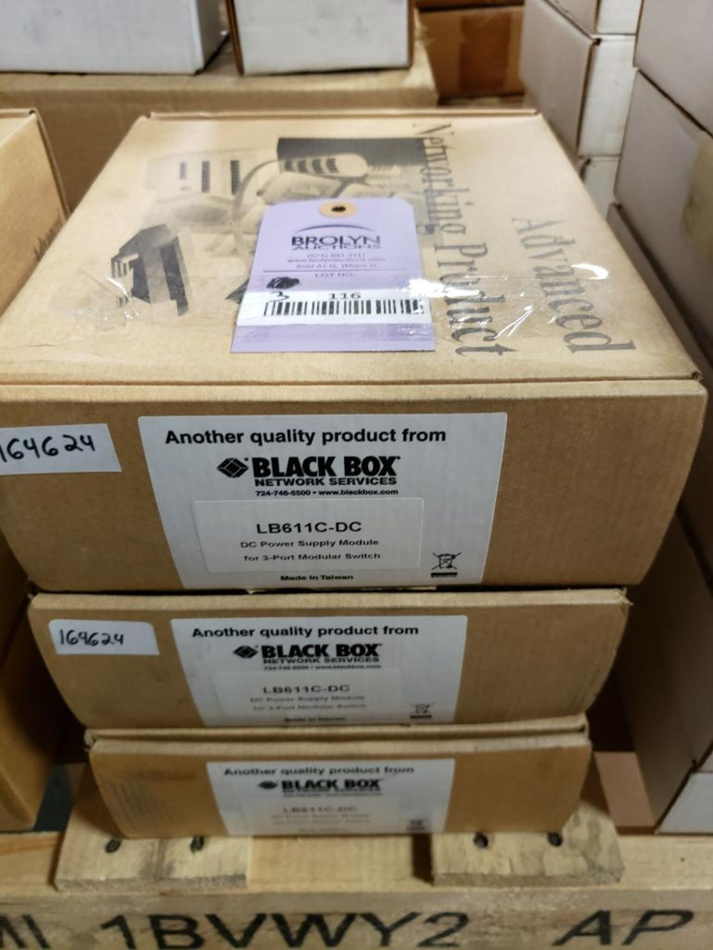 Qty 3 - Black Box. part number LB611C-DC. New in box.