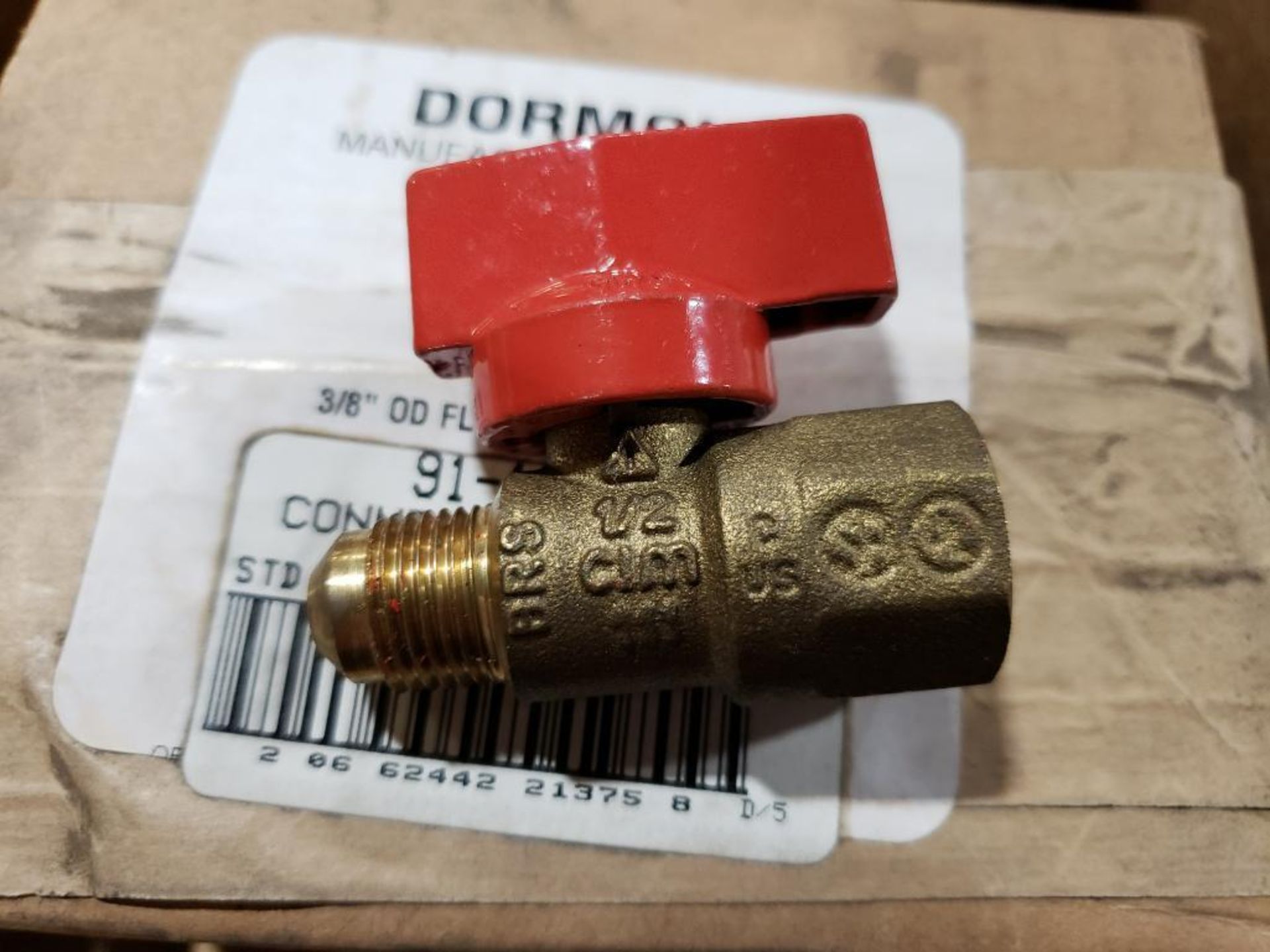 Qty 70 - Dormont brass valves. Part number 91-1032. New in bulk box, 7 boxes of 10. - Image 3 of 4