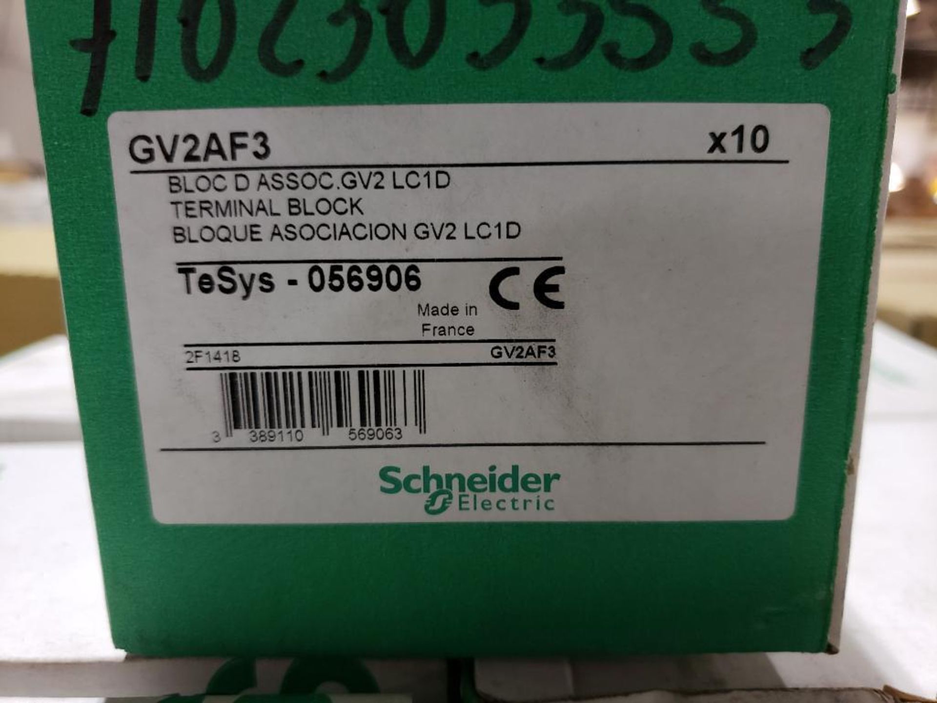 Qty 300 - Schneider Electtric terminal block. Part number GV2AF3. New in bulk boxes. - Image 2 of 3