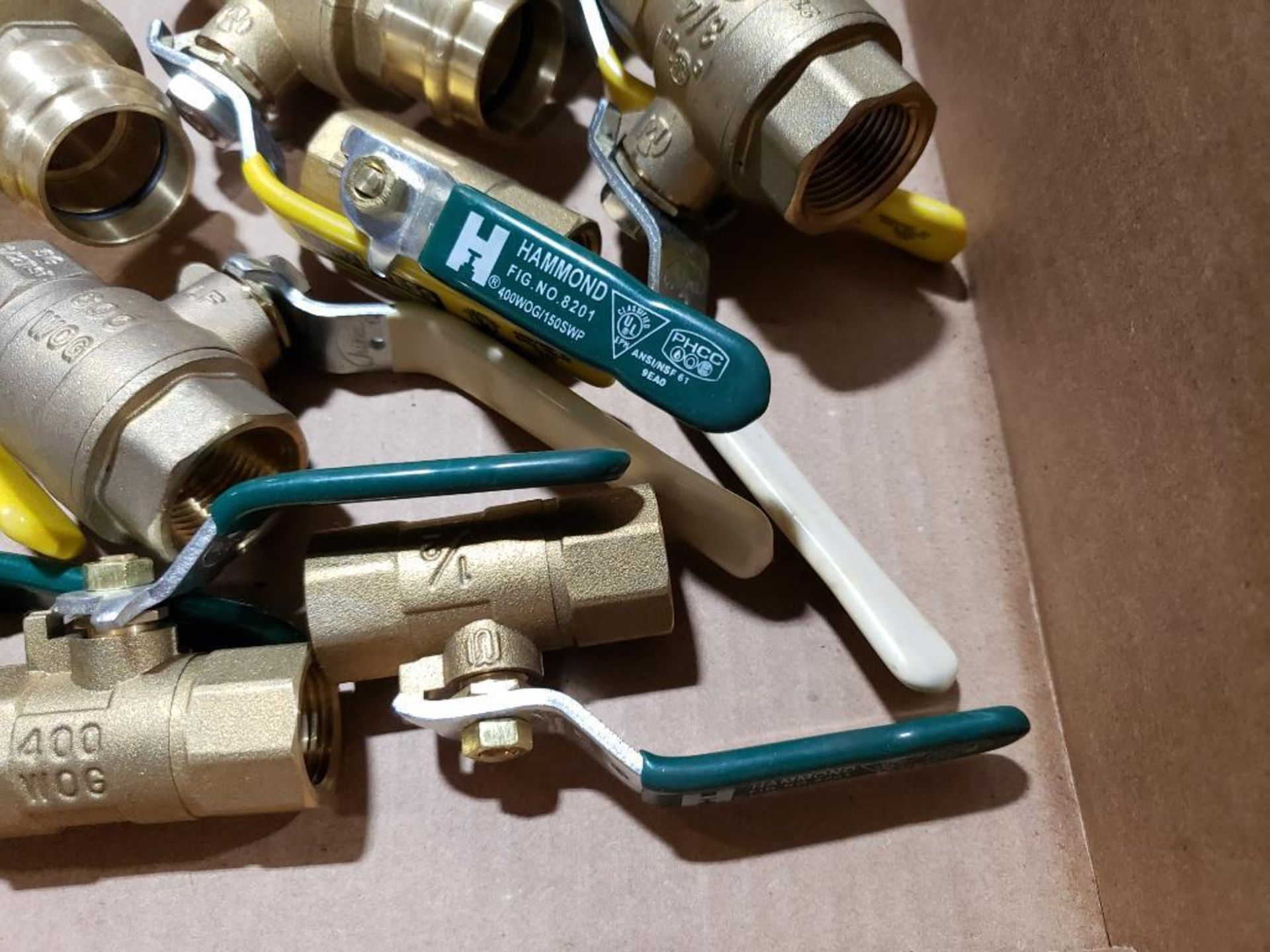 Qty 11 - Assorted brass valves. New as pictured. - Image 5 of 10
