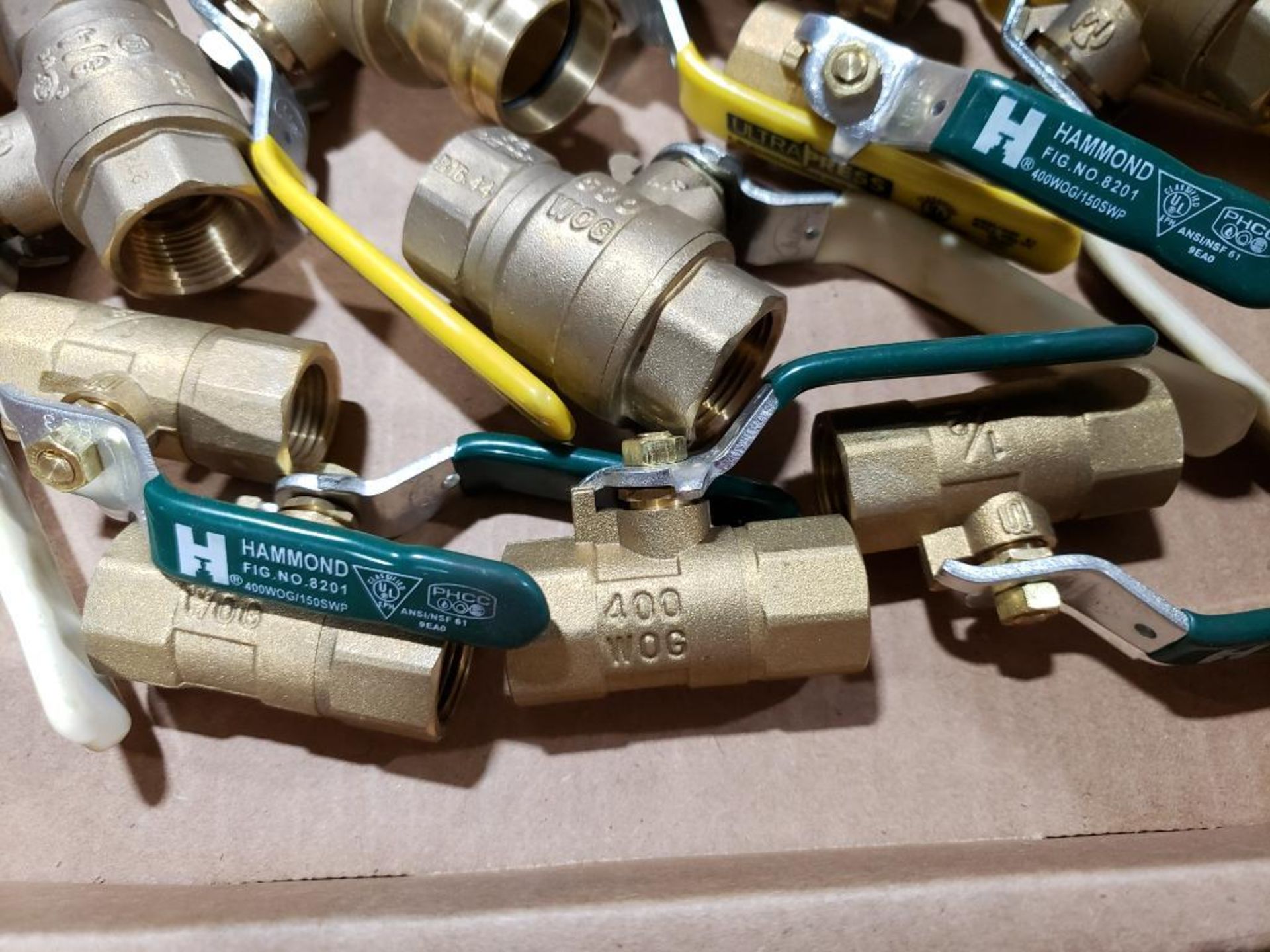 Qty 11 - Assorted brass valves. New as pictured. - Image 4 of 10