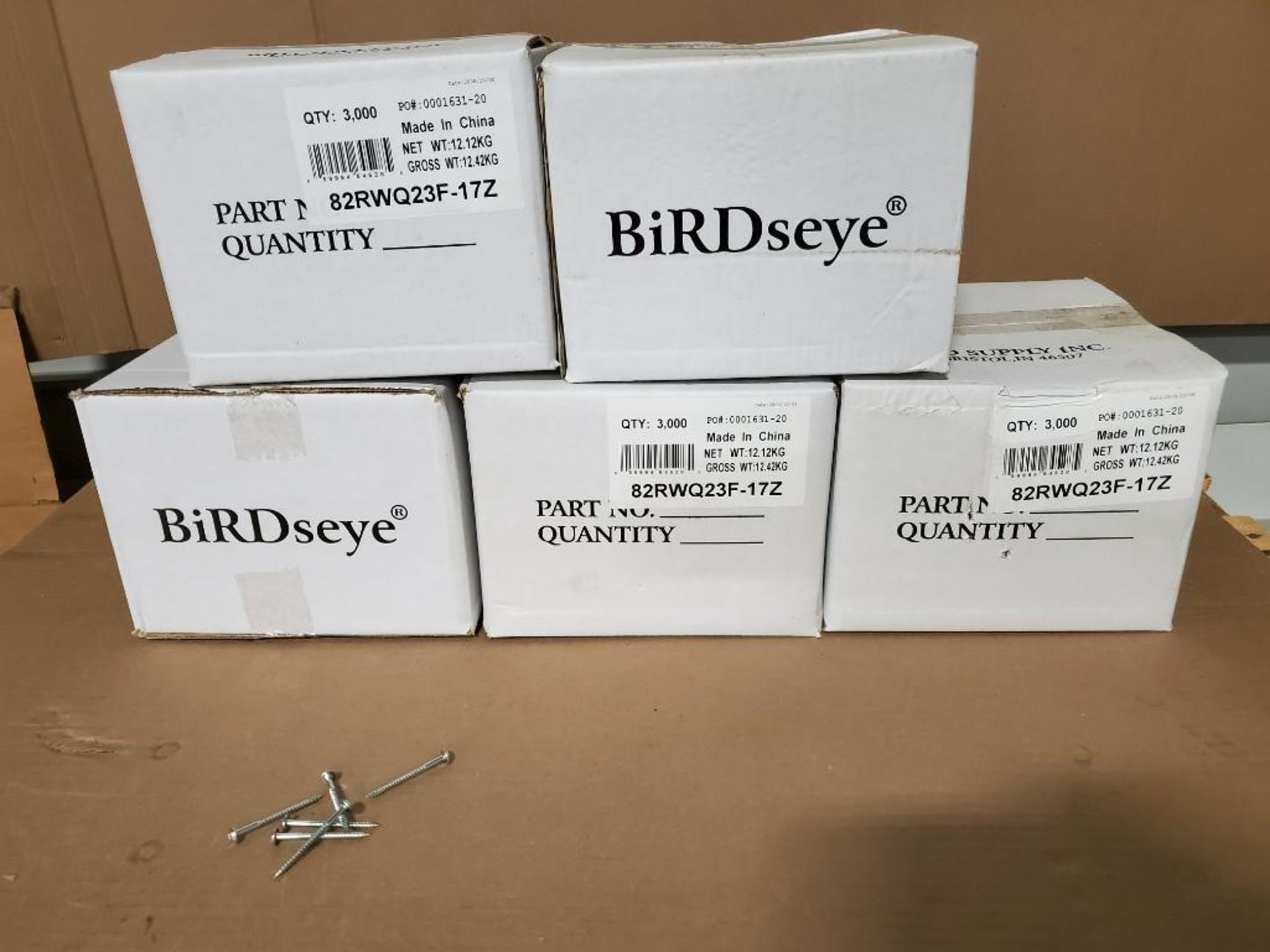 15000 - Square Phillips head self tapping screws. New in 5 boxes of 3000.