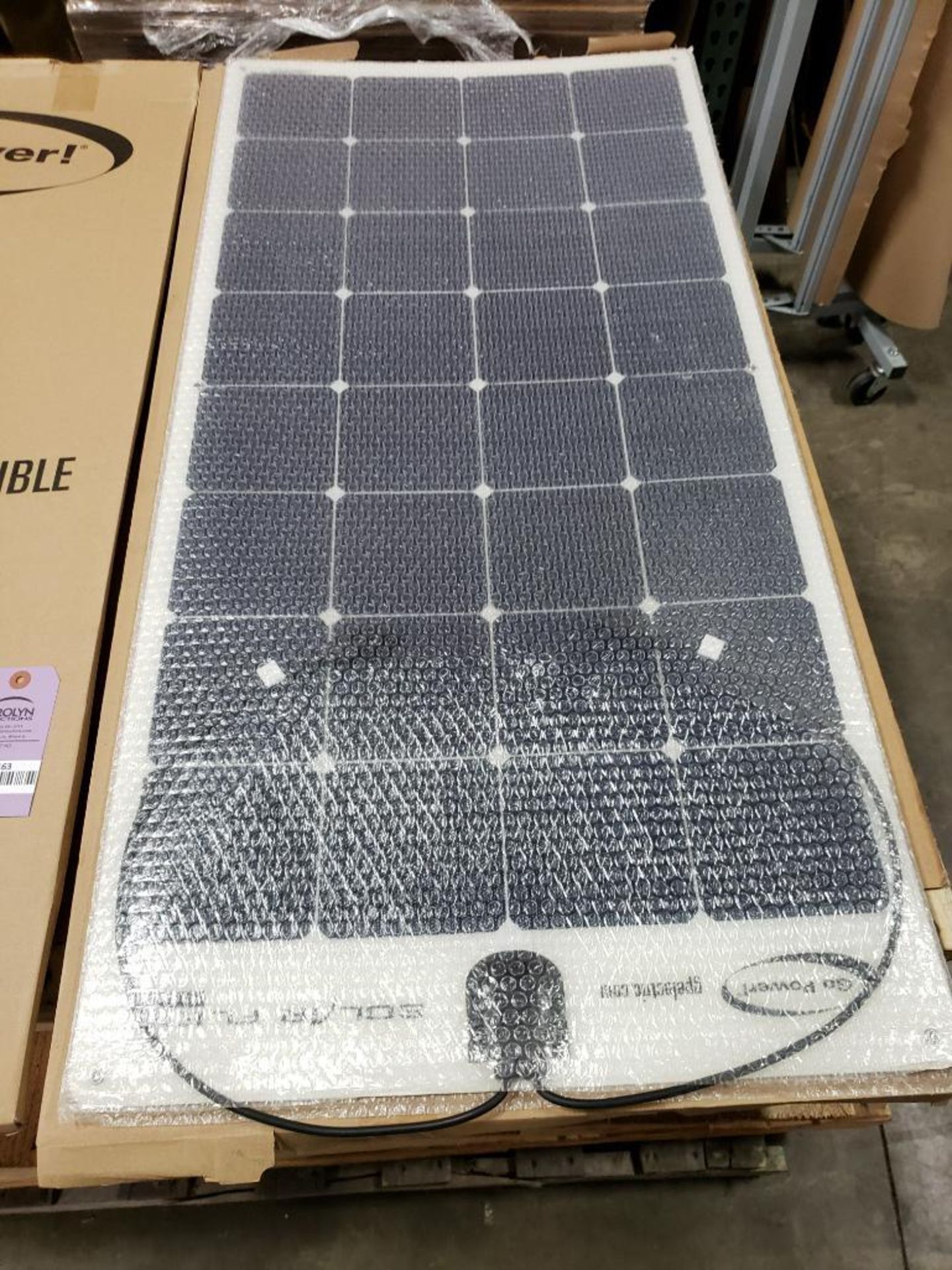 Qty 2 - Go Power 100w flexible solar panel. Model Flex-100. - Image 3 of 4