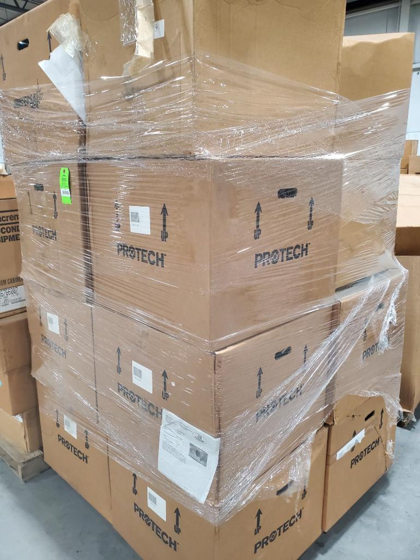 Pallet of assorted Protech parts.