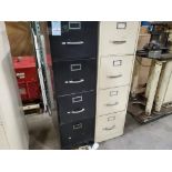 Qty 2 - 4-drawer file cabinets.