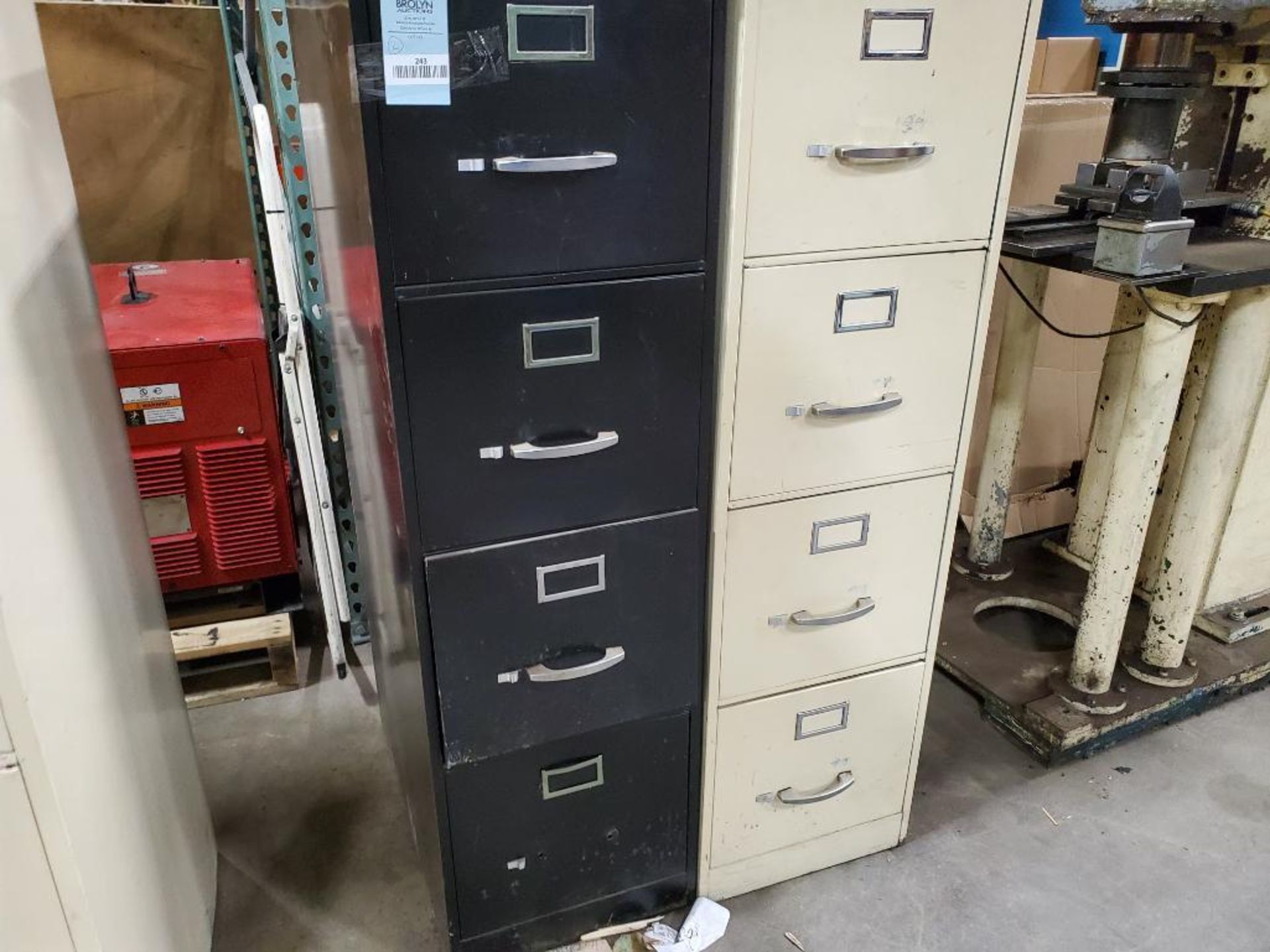 Qty 2 - 4-drawer file cabinets.