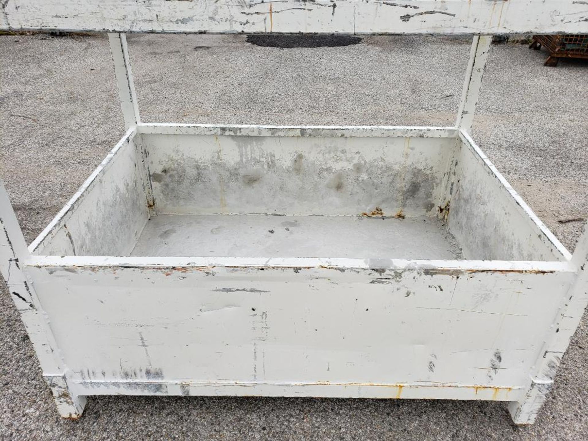 Qty 2 - Steel stackable containers. 60in x 41in x 21in container. 44in with legs. - Image 2 of 5