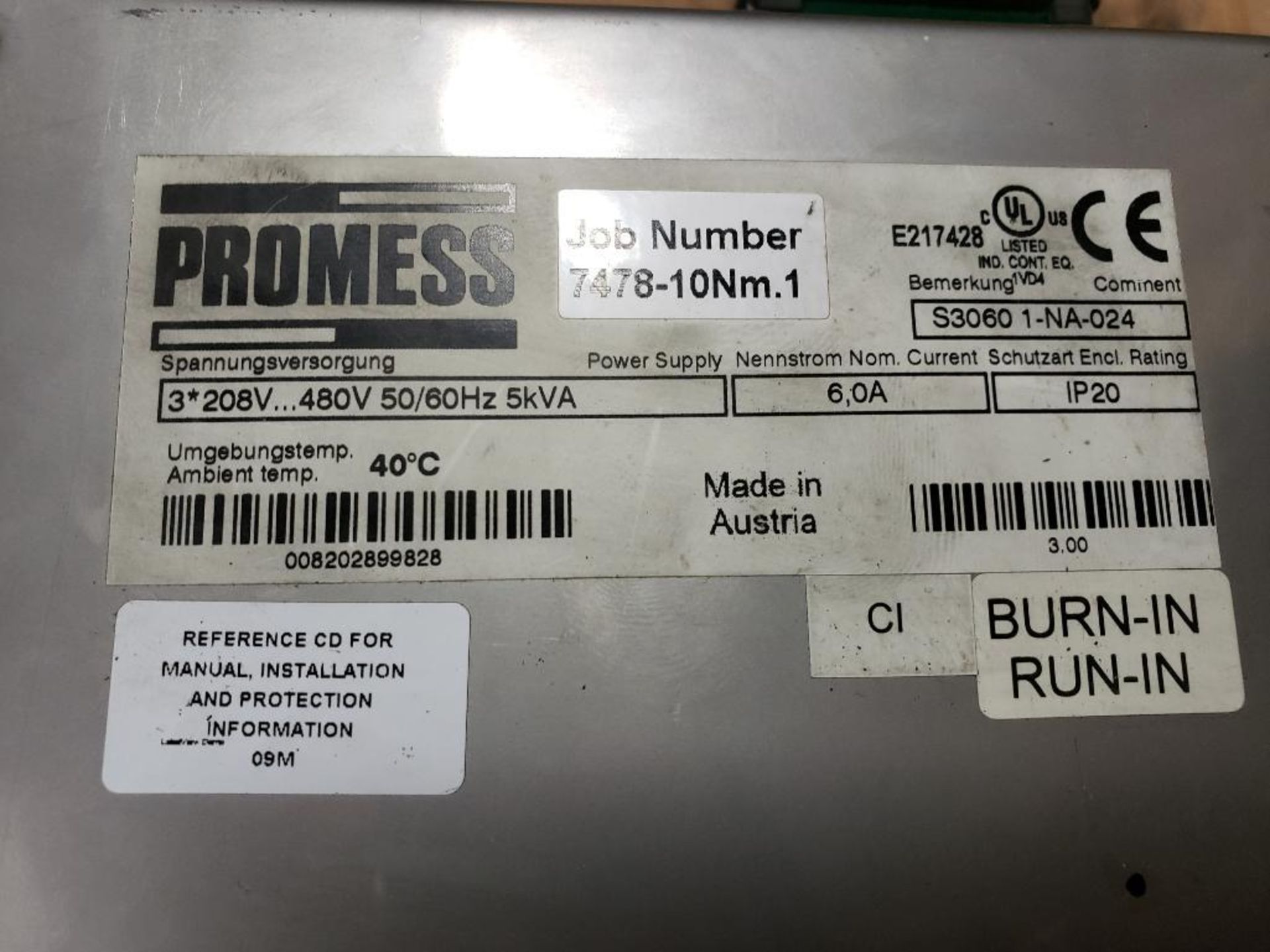 Promess motion control drive. Part number 850040052E. - Image 5 of 8