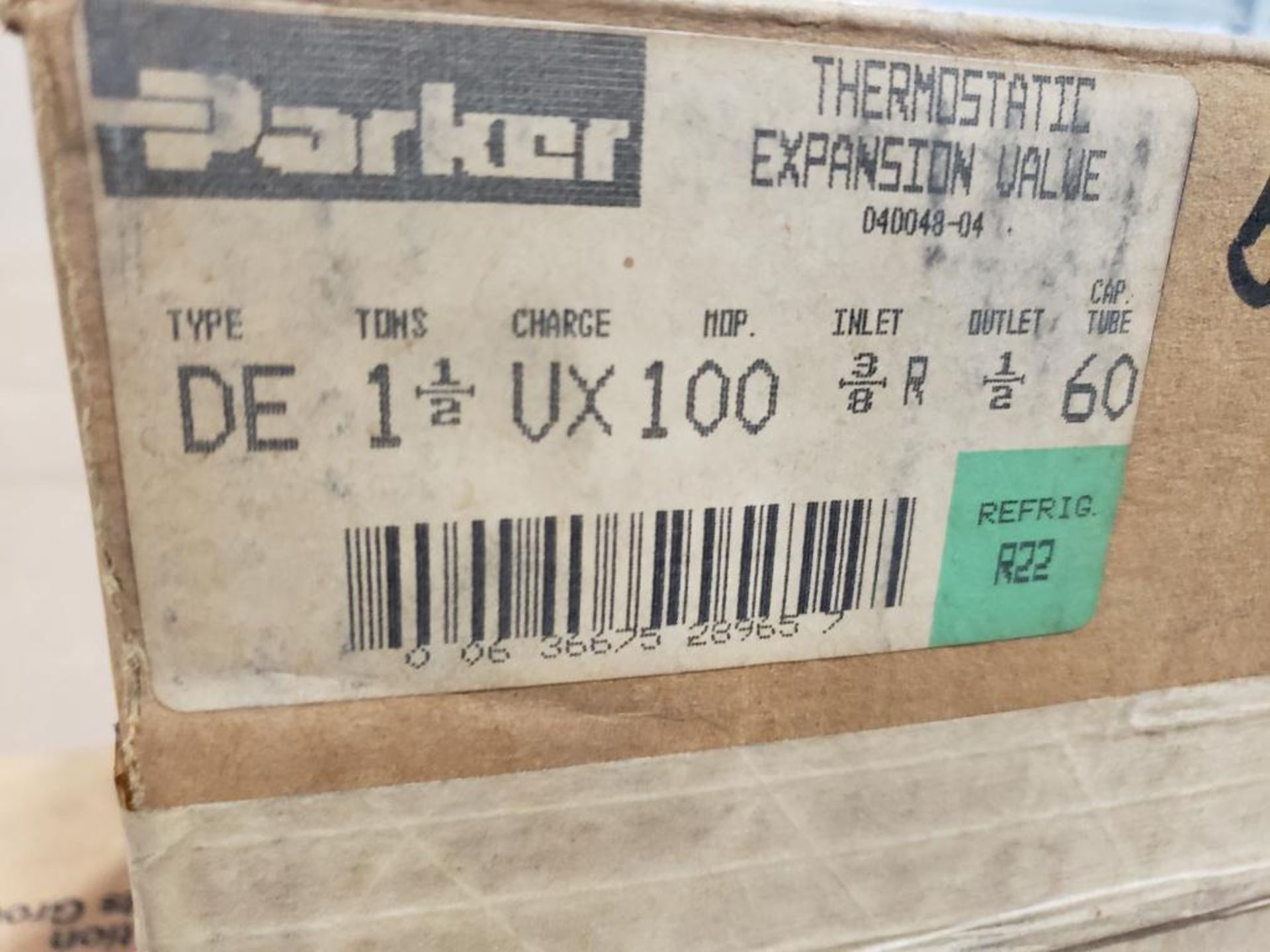 Qty 36 - Parker thermostatic expansion valve. Part number 040048-04. - Image 2 of 3