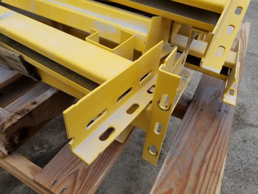 Qty 16 - Pallet racking pass through cross bars. 53in long.