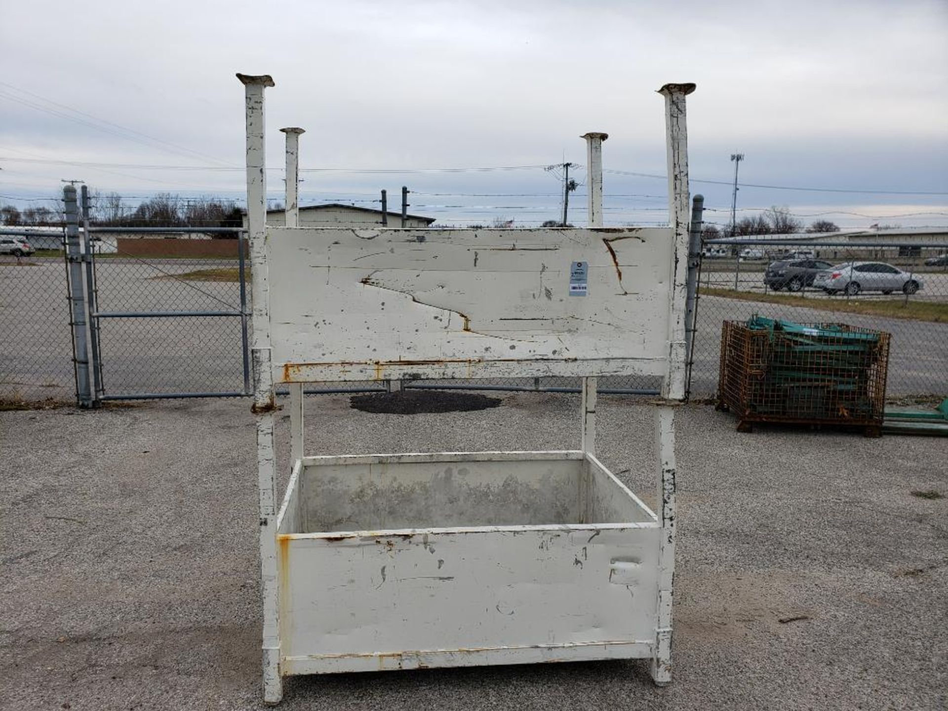 Qty 2 - Steel stackable containers. 60in x 41in x 21in container. 44in with legs. - Image 5 of 5