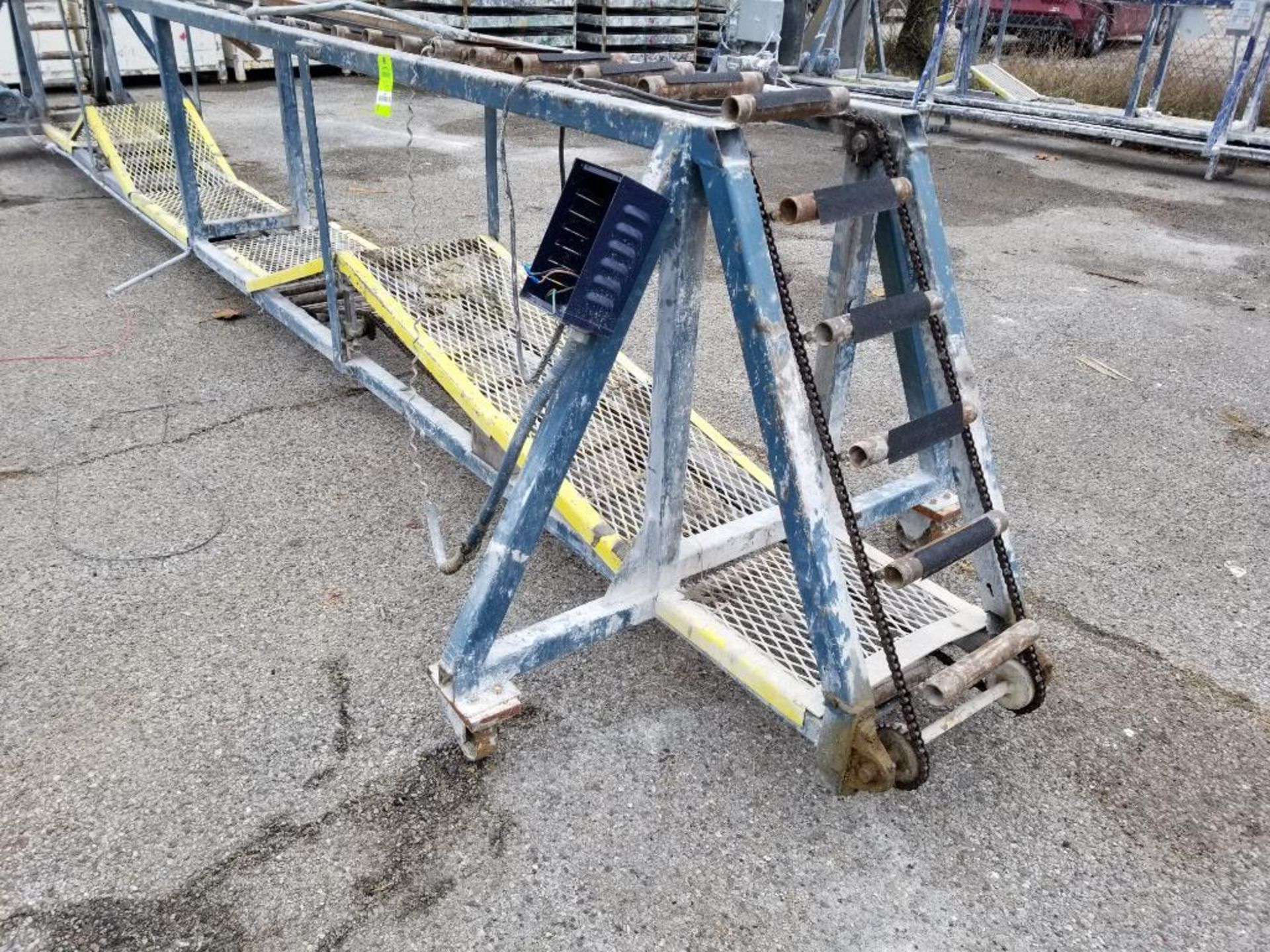 Steel conveyor. 18ft long. - Image 2 of 9