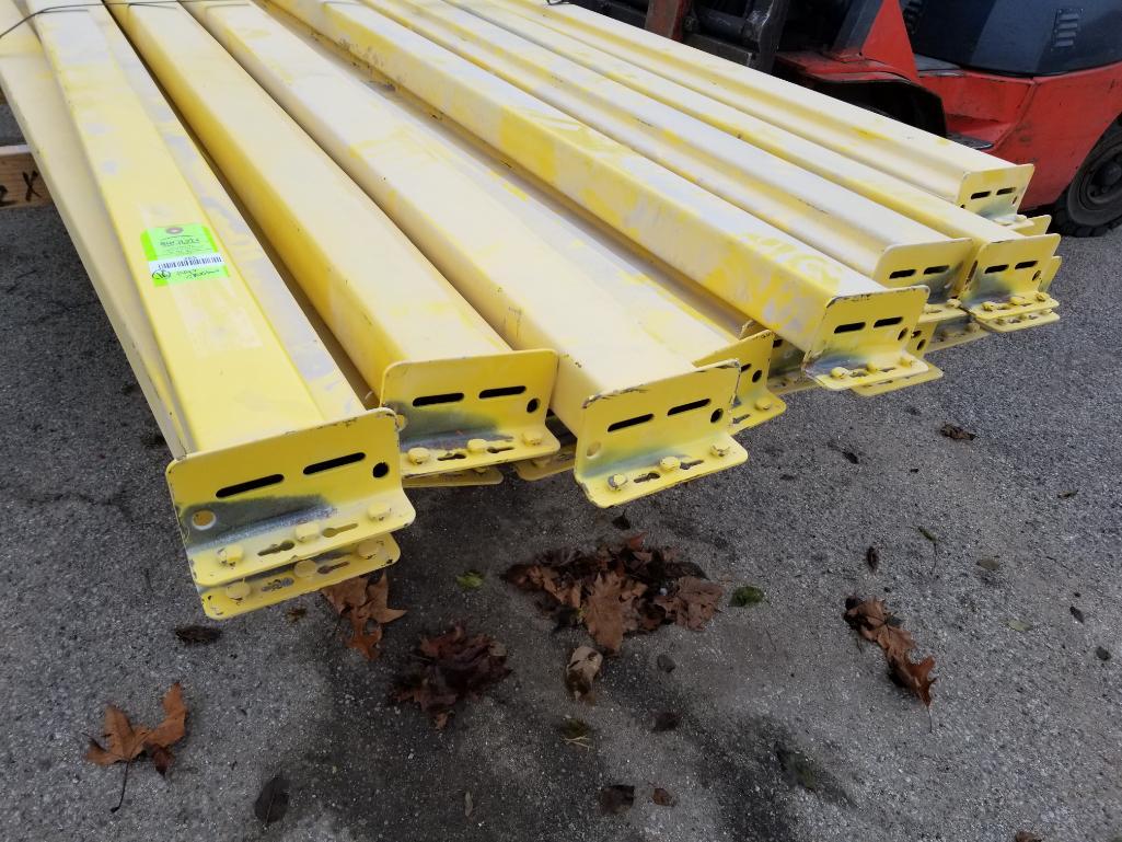 Qty 16 - Pallet racking cross bars. 144in long.