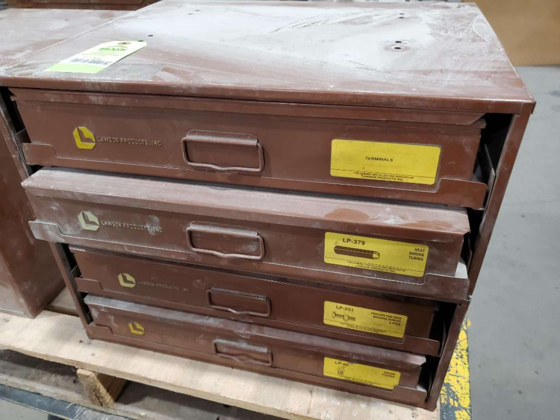 Lawson Products 4 drawer hardware storage unit with contents. For a $20 ...