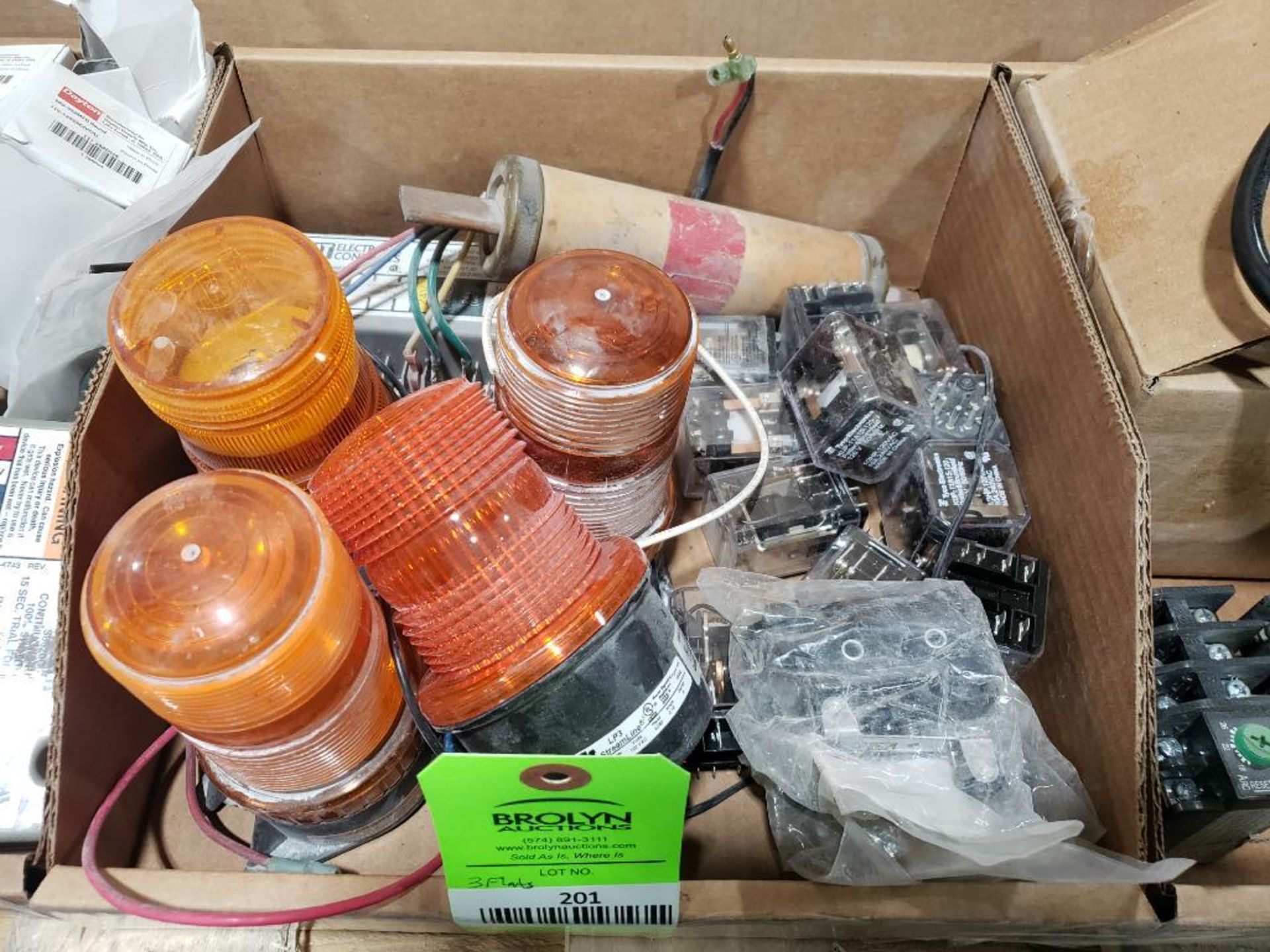 Qty 3 - Boxes of assorted electrical parts. - Image 3 of 18