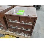 6 drawer cabinet with contents.
