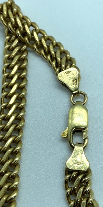 Two cased 9 carat gold chains, one with a double weave chain, both with clasps, marked 375 (21.9g - Image 5 of 11