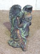 A composition ‘bronzed’ decorative figure of a ‘Sleeping Angel’, modern, 38cm high