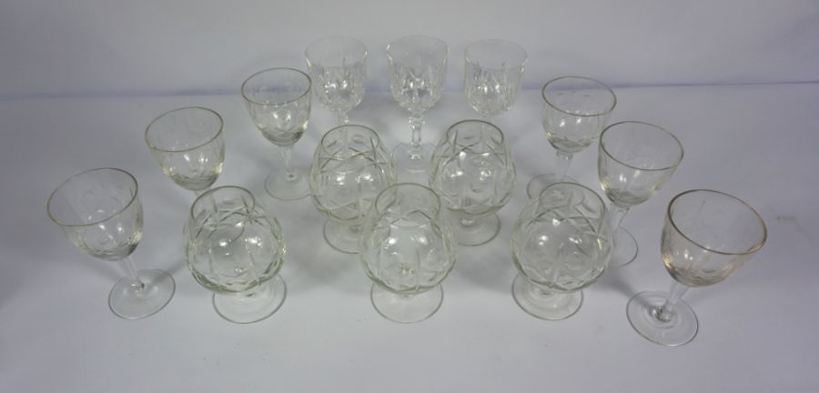 A large assortment of Stuart and other crystal glassware, including Champagne flutes, whisky tots - Image 7 of 9