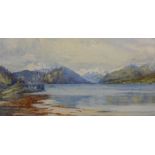 John George Mathieson, British (act. 1918-1940), A West Highland Lochside view, watercolour, signed,
