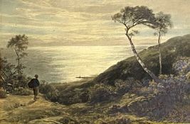 John MacWhirter, RA, Scottish (1839-1911), Morning, Isle of Arran, gouache, 40cm x 62cm