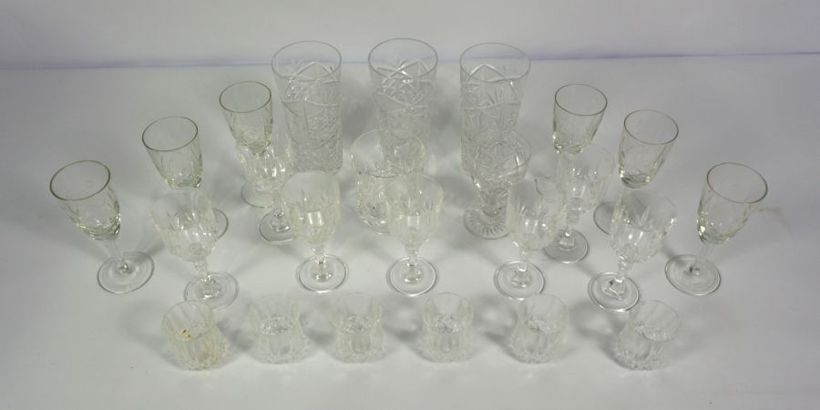 A large assortment of Stuart and other crystal glassware, including Champagne flutes, whisky tots - Image 9 of 9