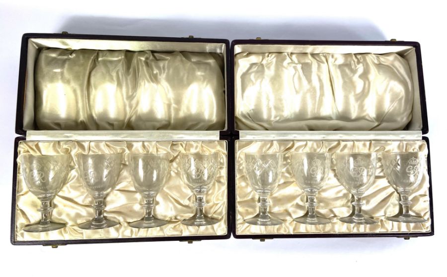 Two cased sets of George VI Coronation sherry sherry glasses; also group of Dinky Toys, including - Image 17 of 18