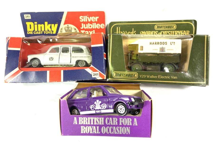 Two cased sets of George VI Coronation sherry sherry glasses; also group of Dinky Toys, including - Image 5 of 18
