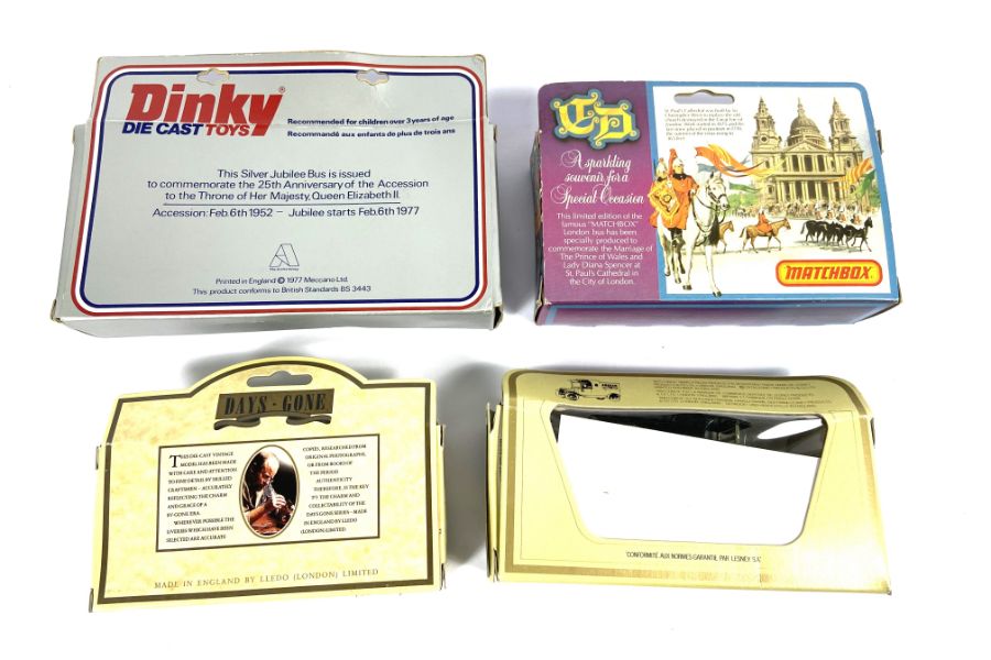 Two cased sets of George VI Coronation sherry sherry glasses; also group of Dinky Toys, including - Image 4 of 18